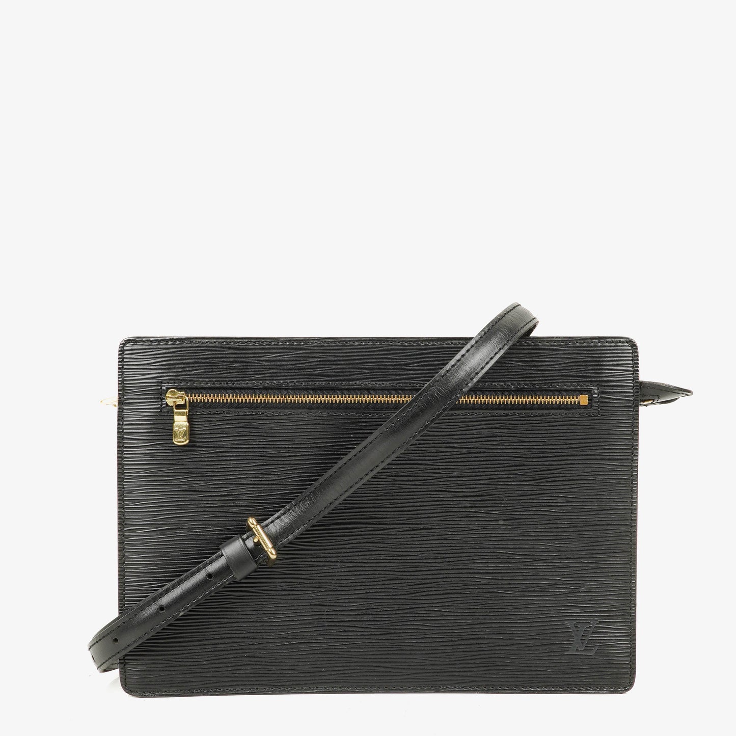 Louis Vuitton Enghien Black EPI Leather Shoulder Bag
