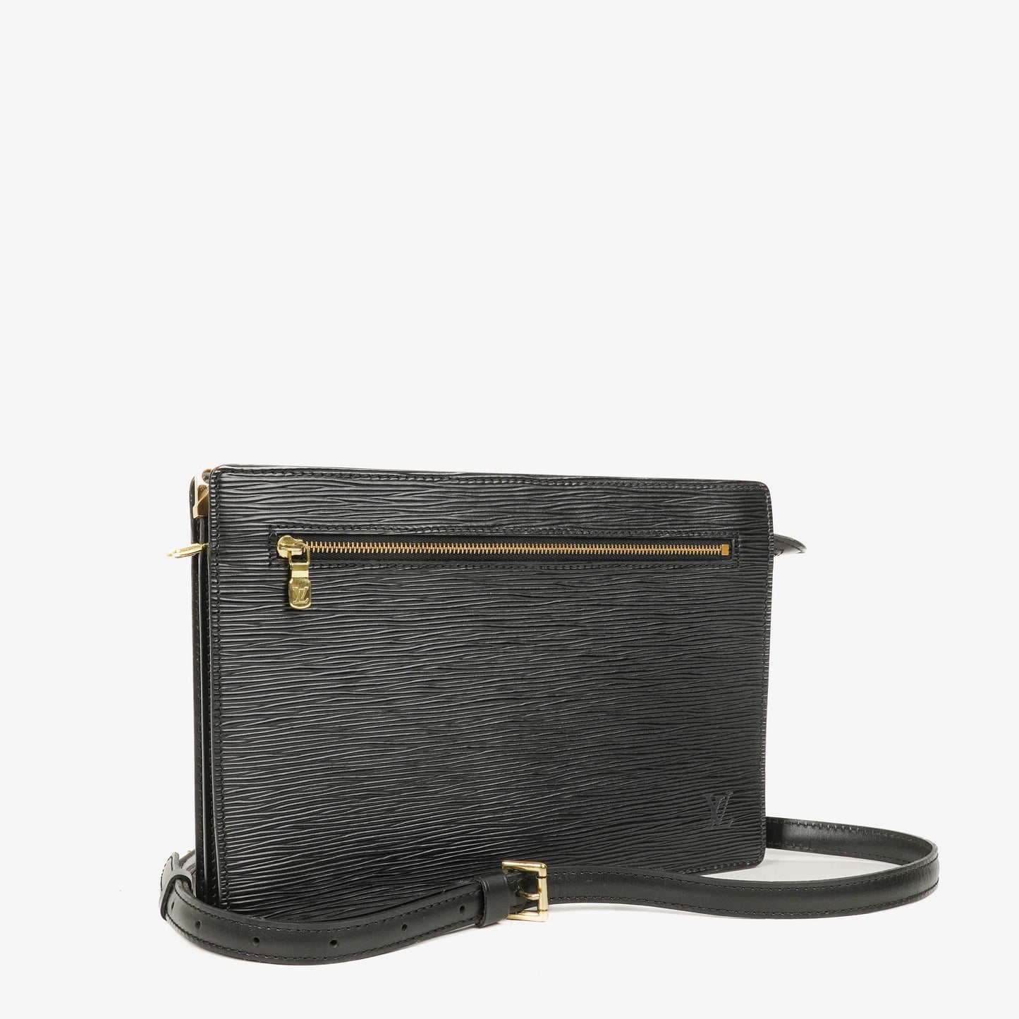Louis Vuitton Enghien Black EPI Leather Shoulder Bag