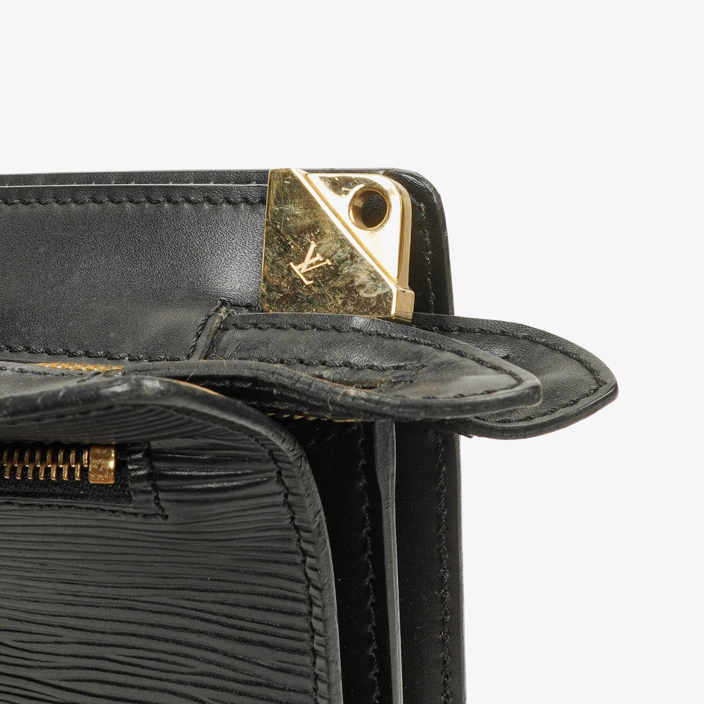 Louis Vuitton Enghien Black EPI Leather Shoulder Bag