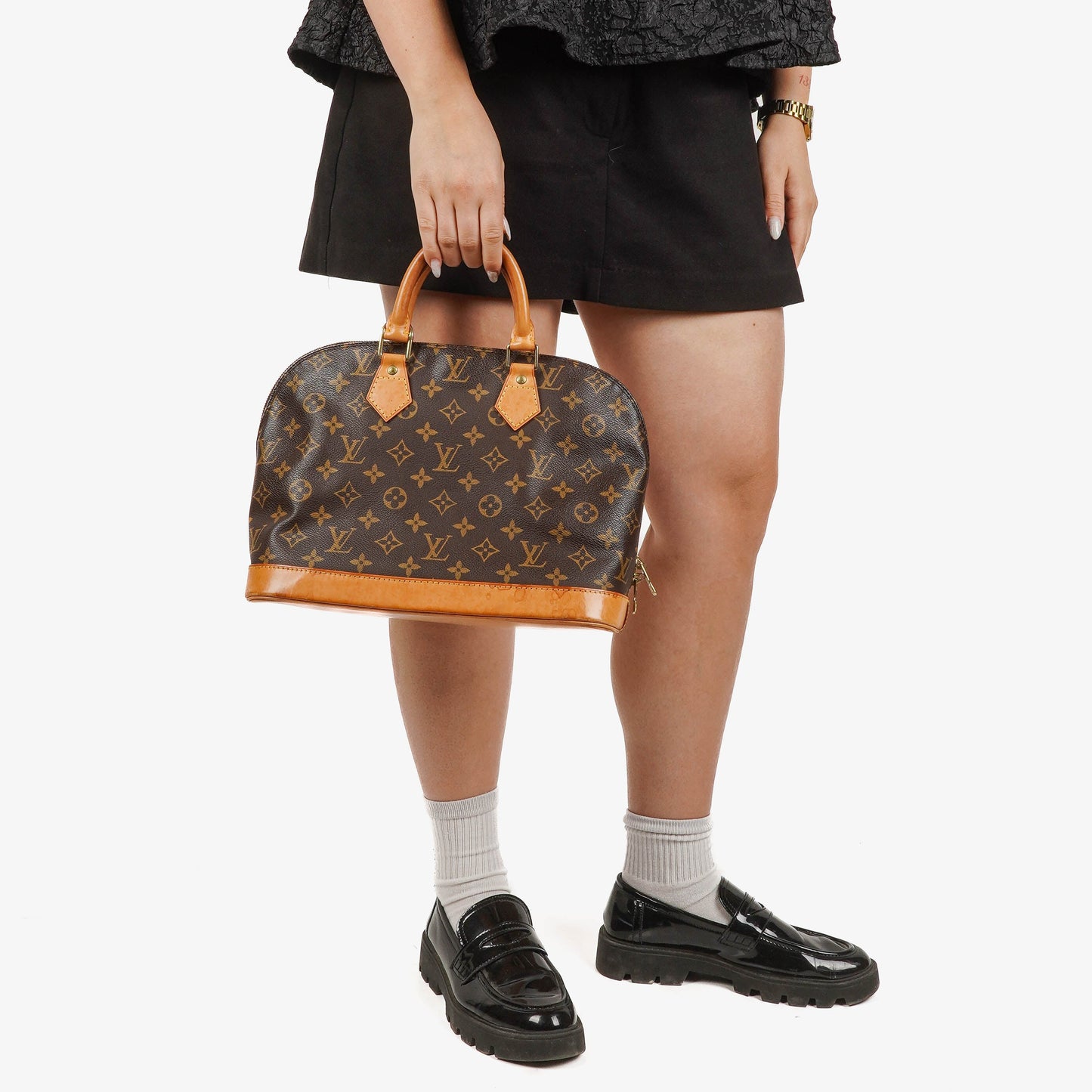 Louis Vuitton Alma PM Monogram Canvas Handbag