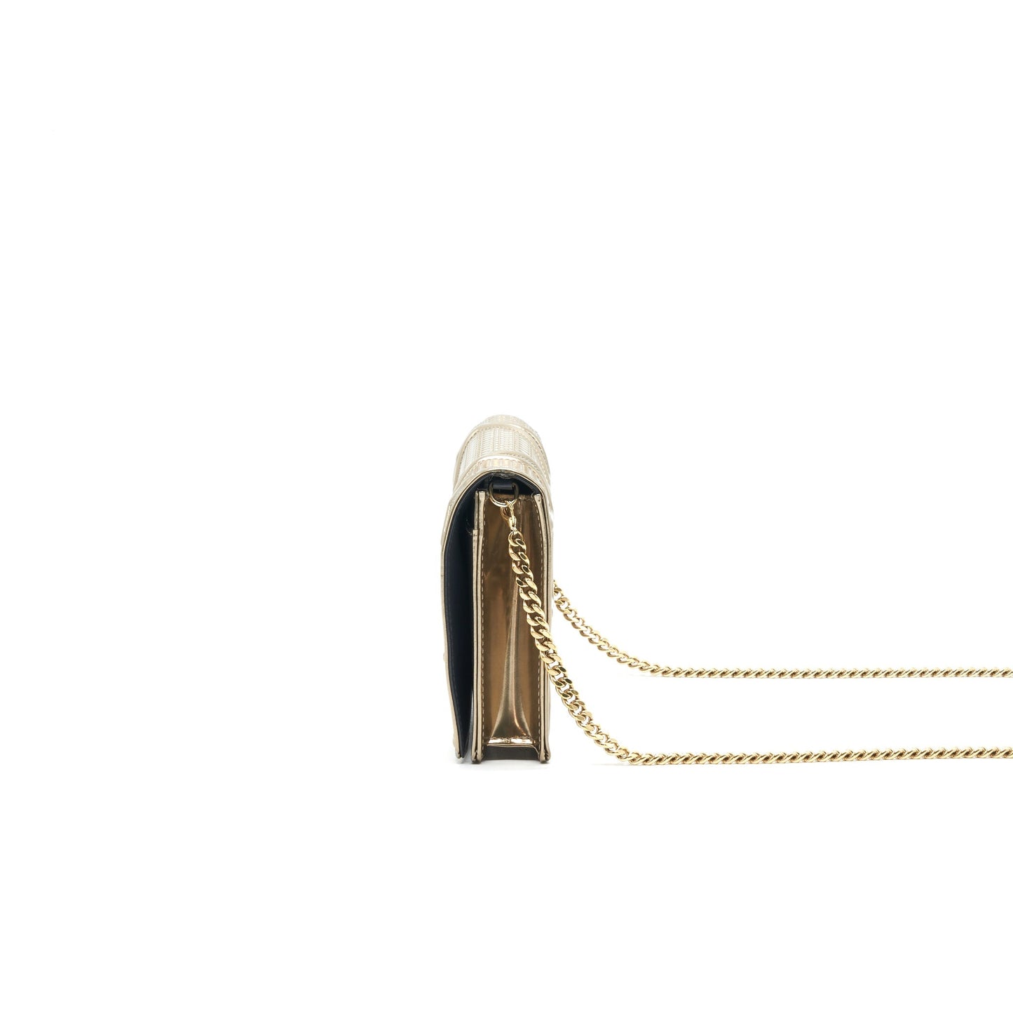 Dior Diorama Wallet on Chain metallic Gold with