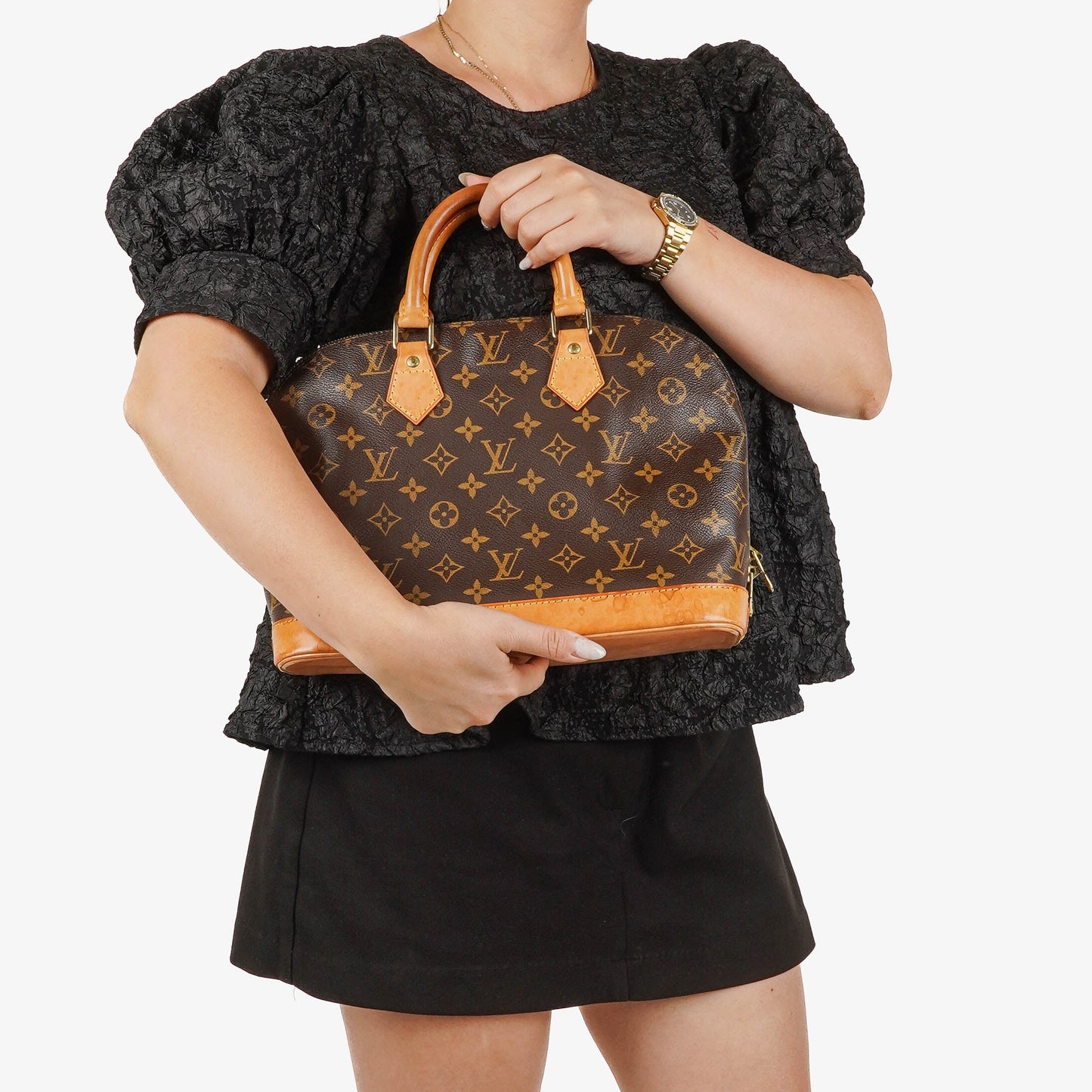 Louis Vuitton Alma PM Monogram Canvas Handbag