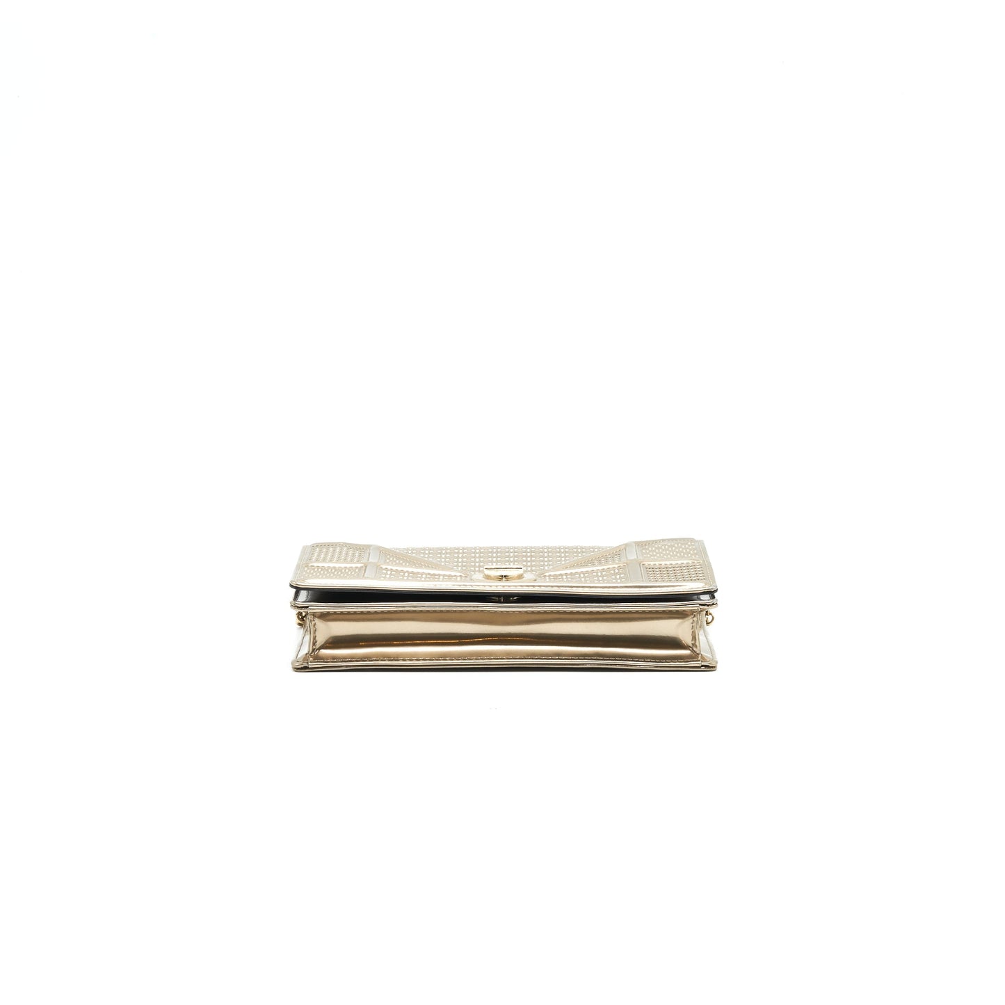 Dior Diorama Wallet on Chain metallic Gold with