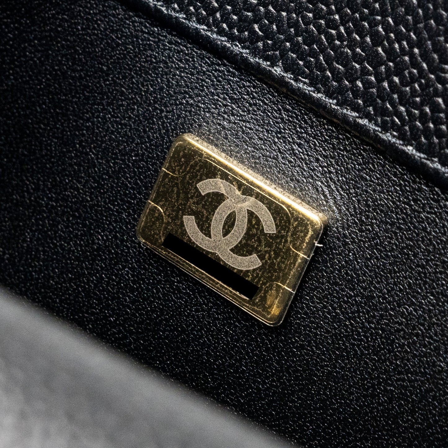 Chanel 24p Coco Love Mini Flap Bag Adjustable Chain Caviar Black Brush  (Microchip)