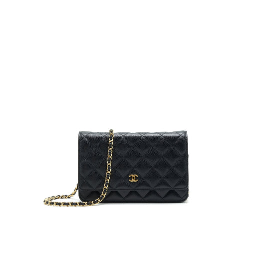 Chanel Classic Wallet on Chain Caviar Black With GHW Crossbody