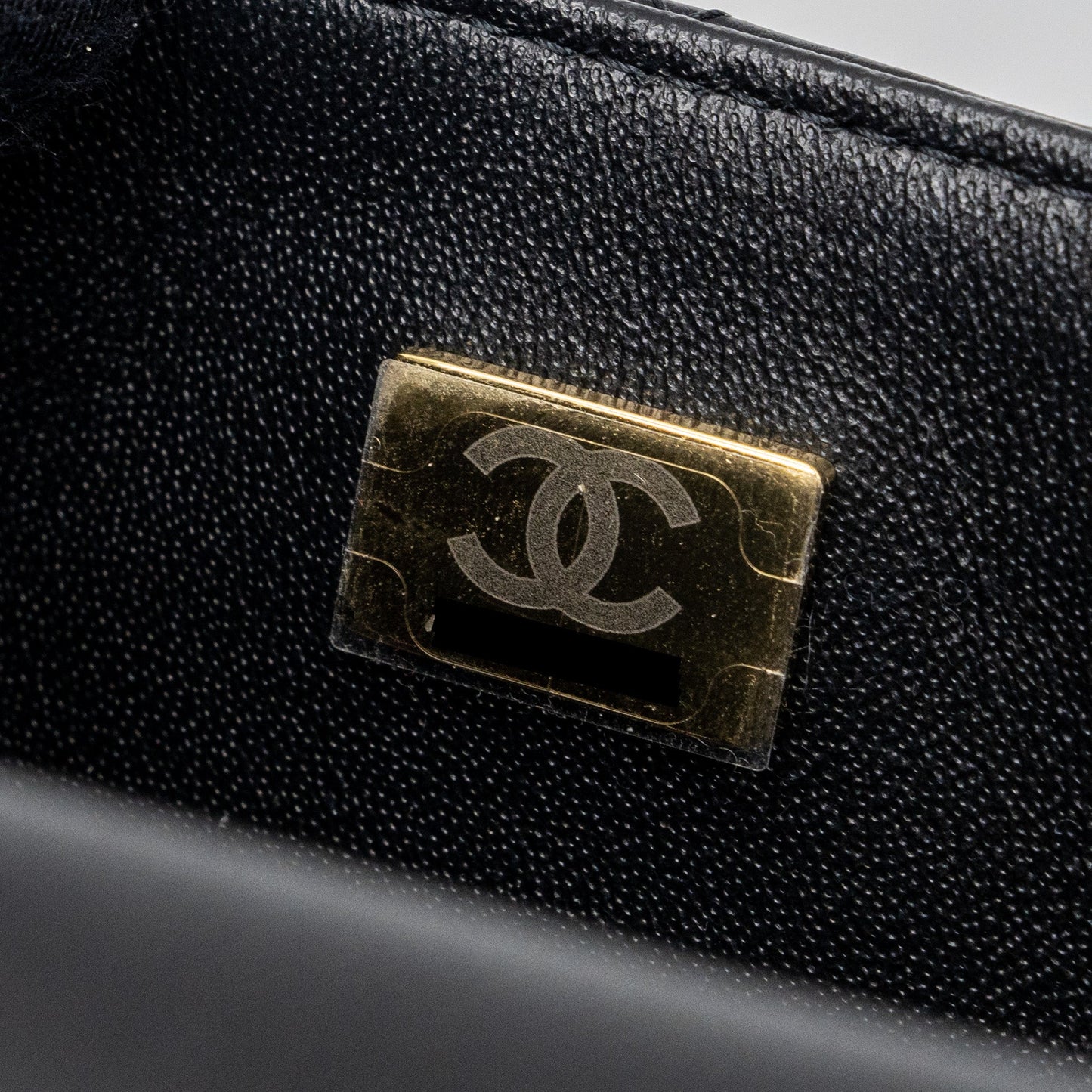 Chanel Classic Mini Square Flap Bag Lambskin Black L (Microchip)