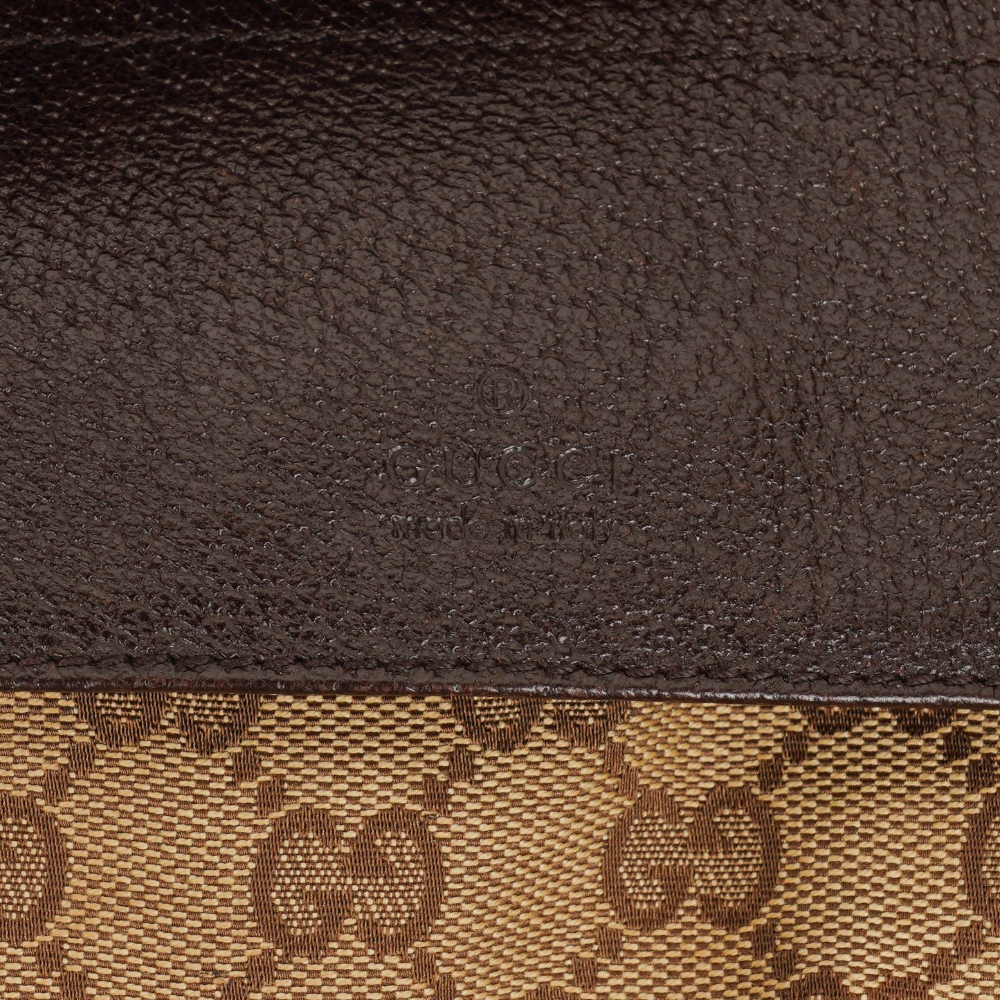 Gucci GG Beige/Brown Monogram Canvas Belt Bag