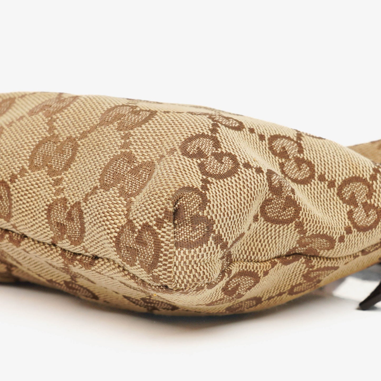 Gucci GG Beige/Brown Monogram Canvas Belt Bag
