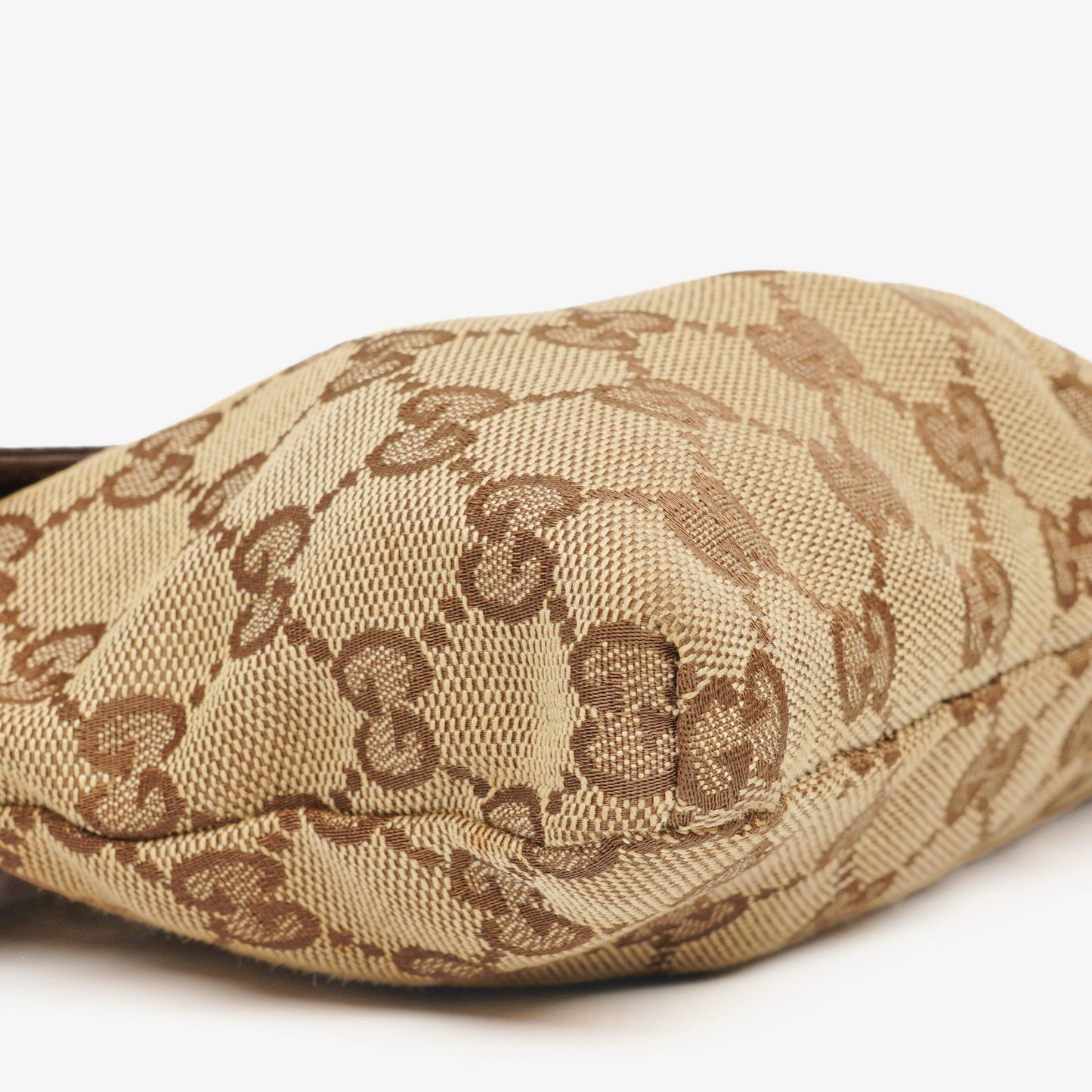 Gucci GG Beige/Brown Monogram Canvas Belt Bag