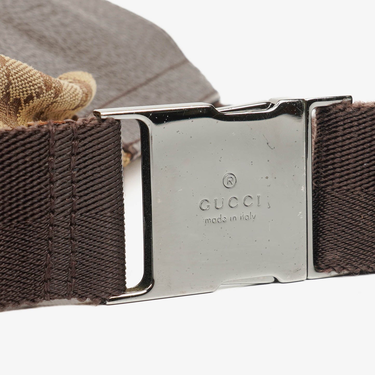 Gucci GG Beige/Brown Monogram Canvas Belt Bag