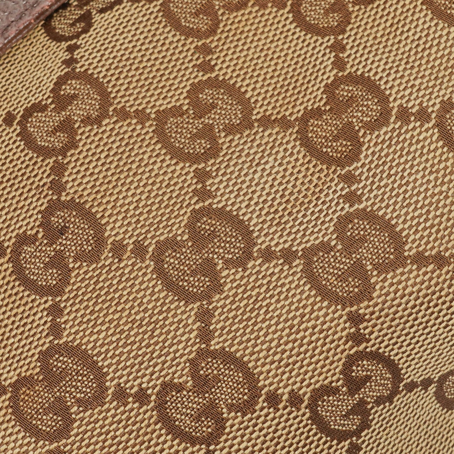 Gucci GG Beige/Brown Monogram Canvas Belt Bag