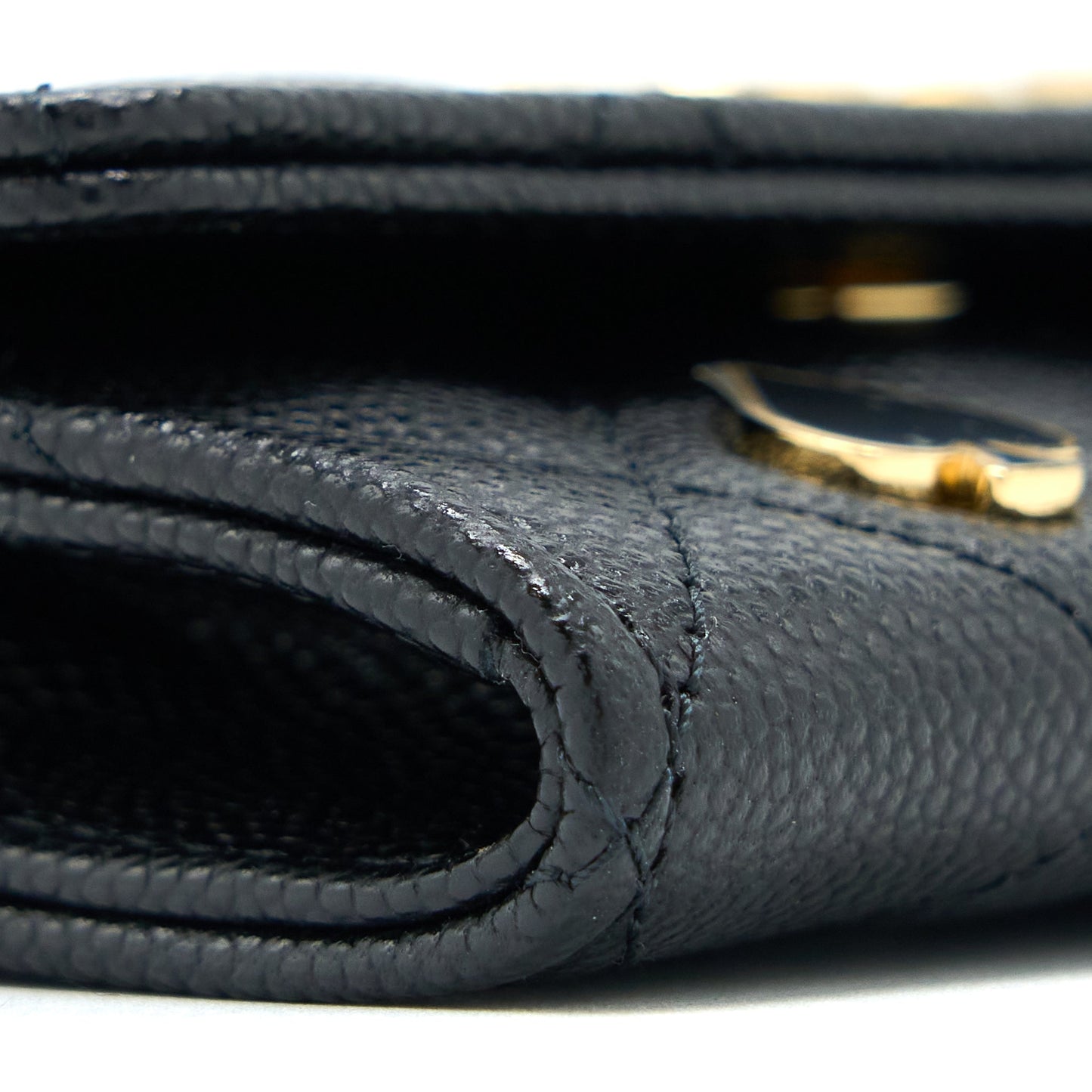 Chanel 23C Limited Edition Card Holder Caviar Black  (Microchip)