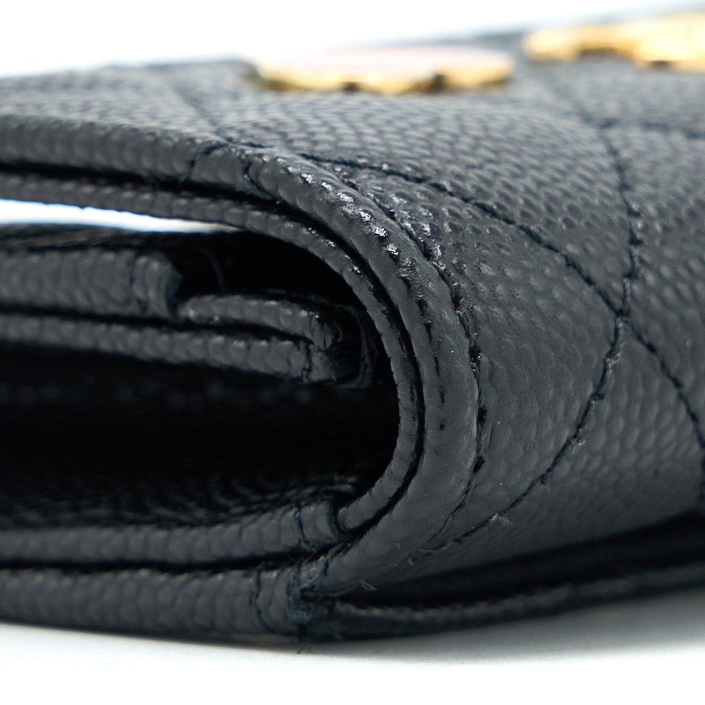 Chanel 23C Limited Edition Card Holder Caviar Black  (Microchip)