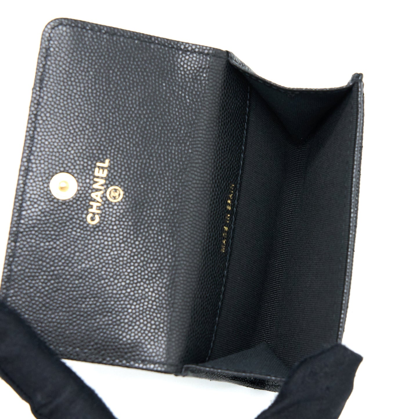 Chanel 23C Limited Edition Card Holder Caviar Black  (Microchip)