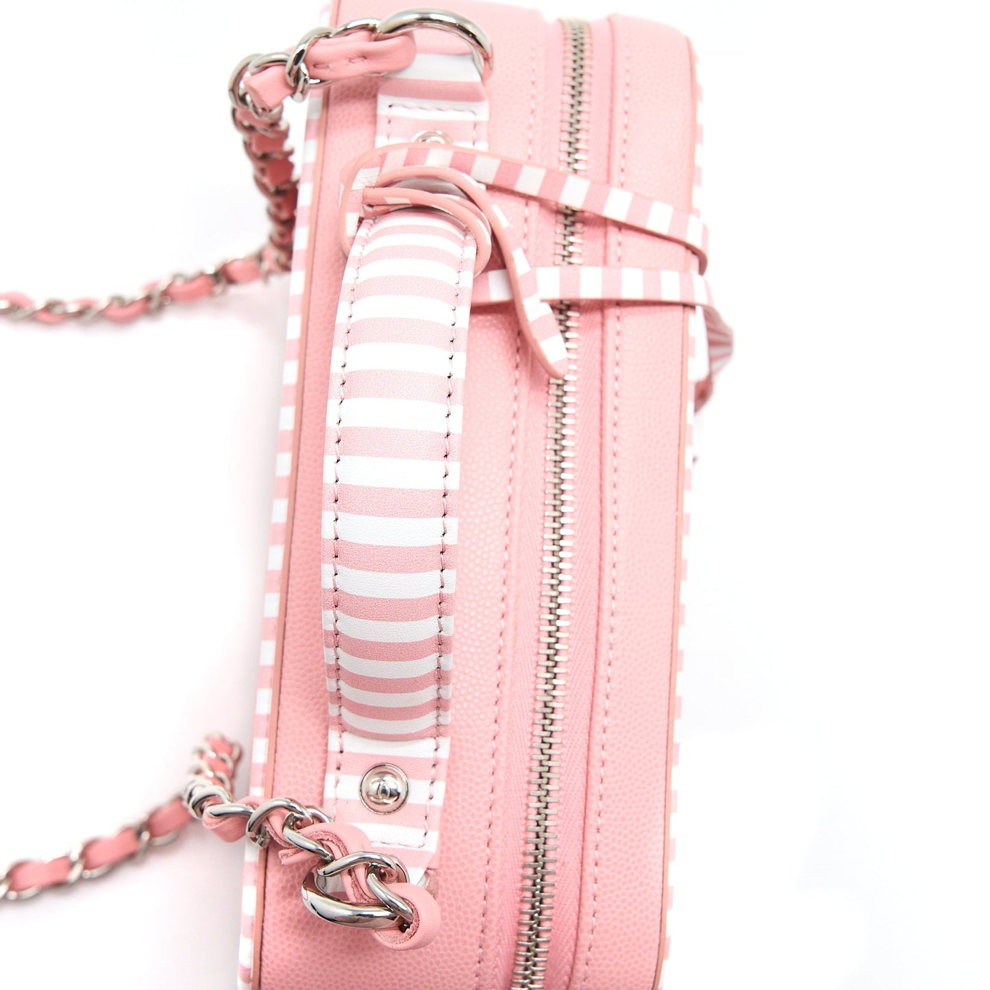 Chanel Medium Filigree Vanity Case Caviar Multicolour Pink