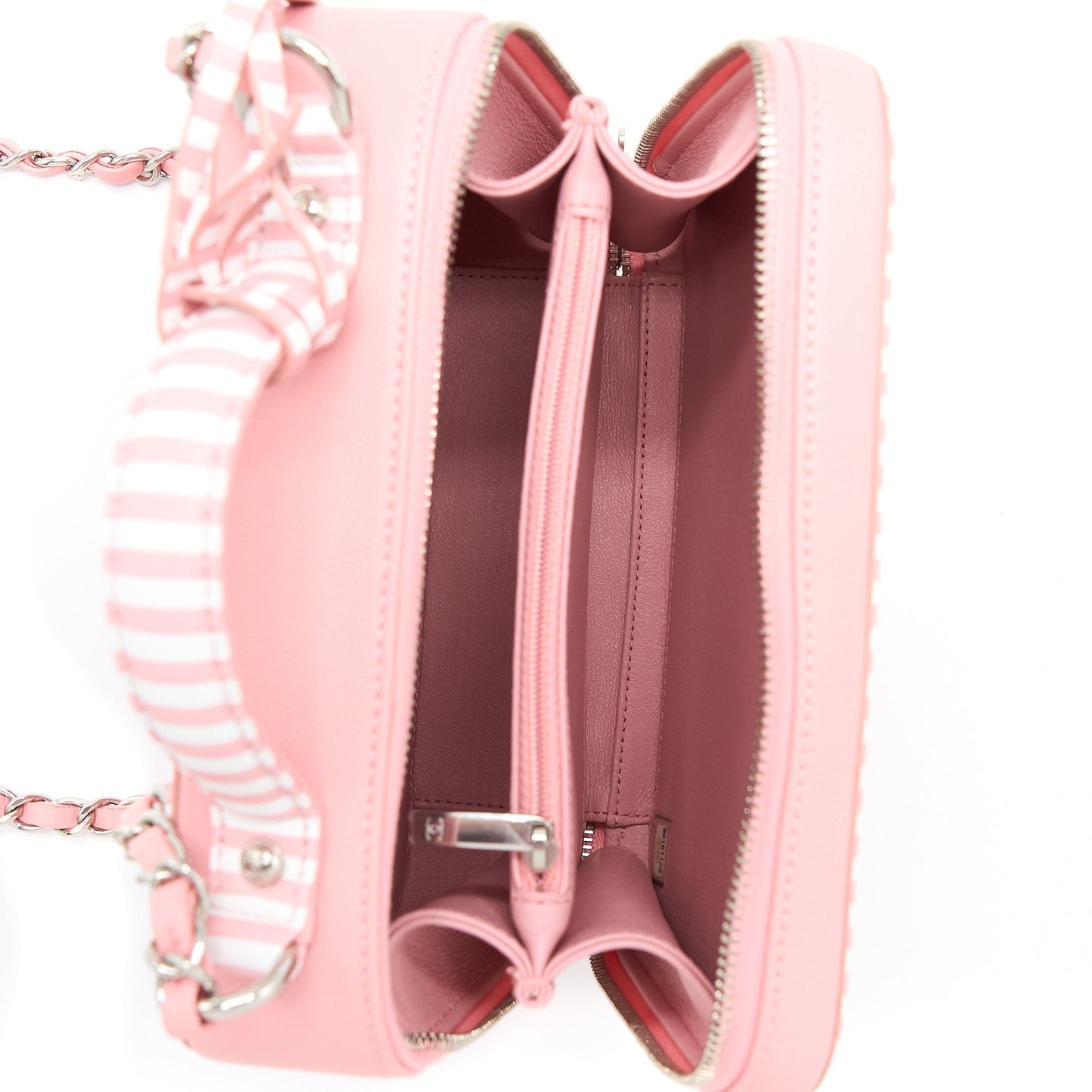Chanel Medium Filigree Vanity Case Caviar Multicolour Pink