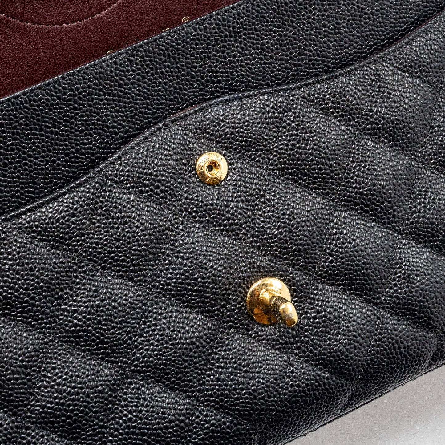 Chanel Classic jumbo double flap bag caviar black