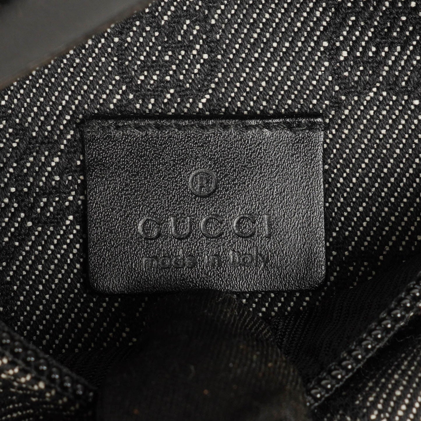 Gucci GG Black Monogram Canvas Belt Bag