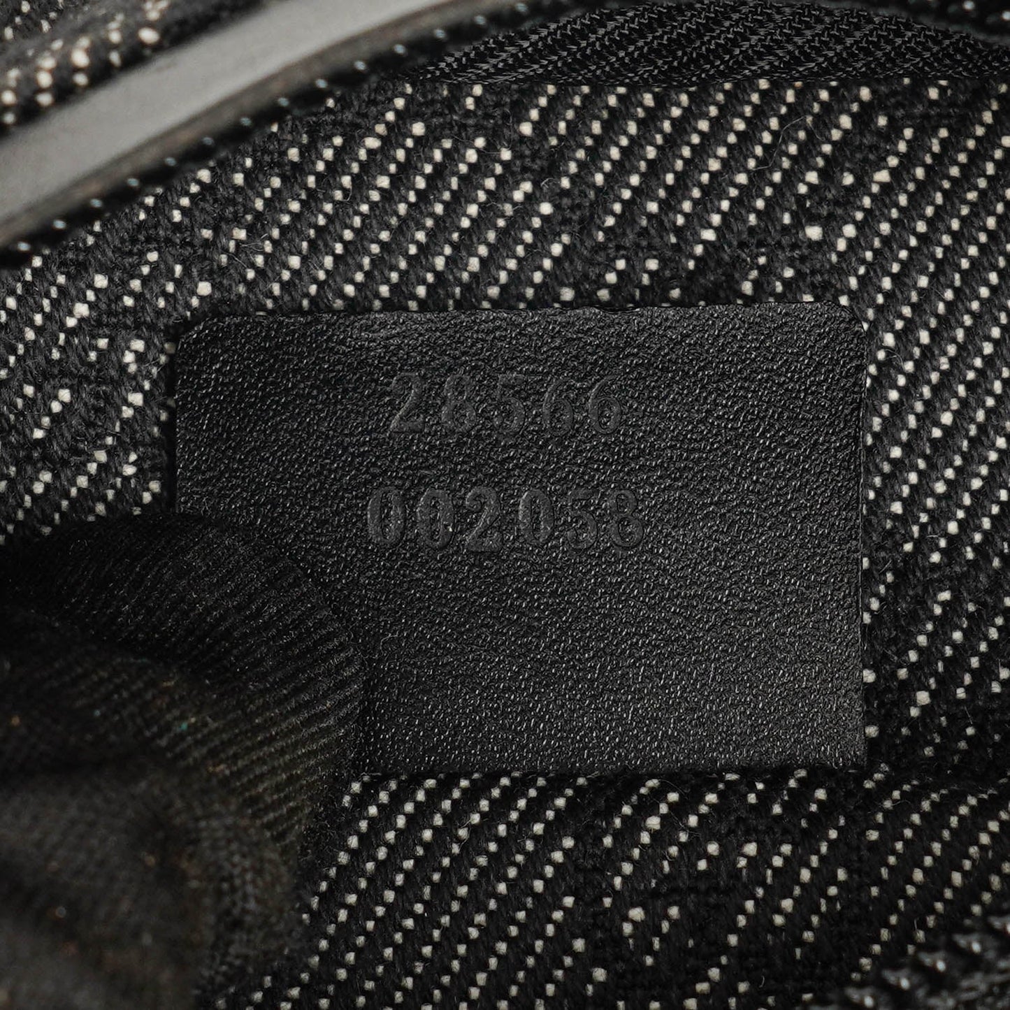 Gucci GG Black Monogram Canvas Belt Bag