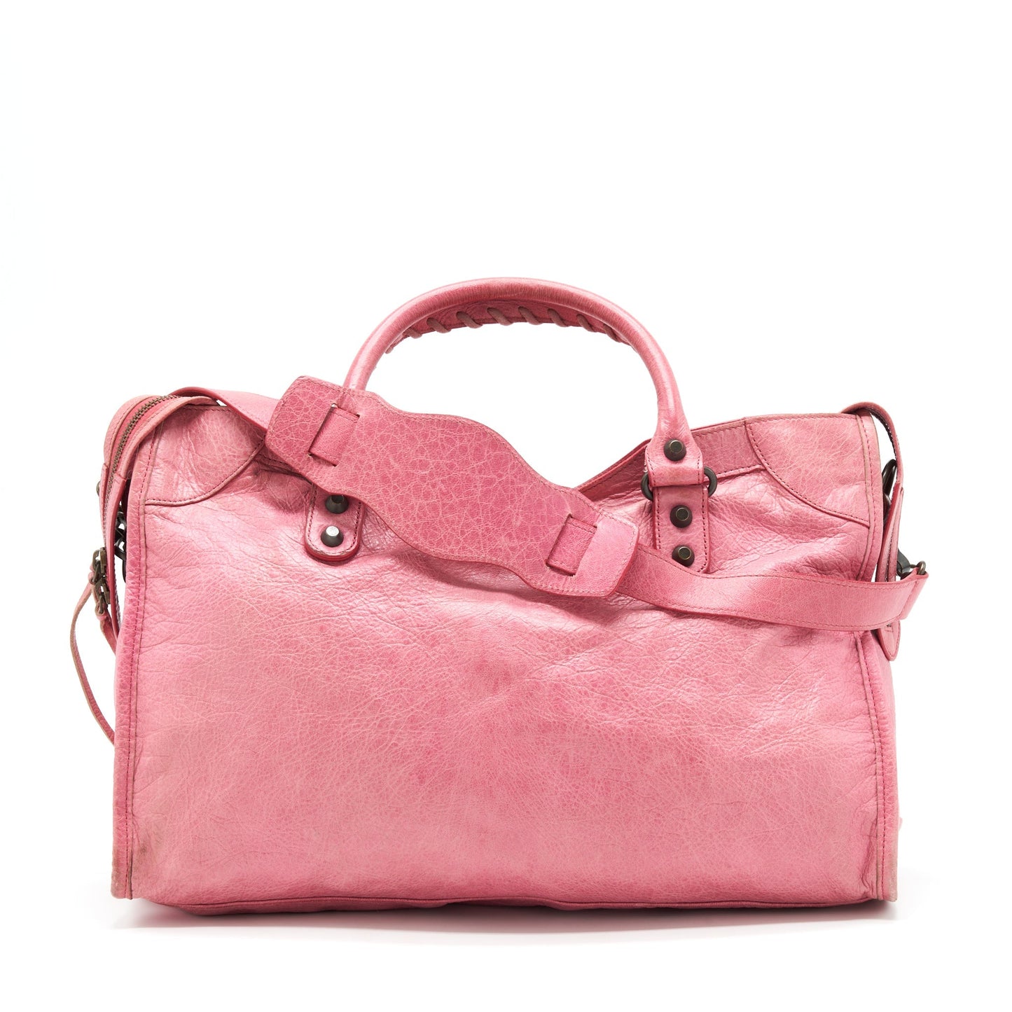 Balenciaga Classic city Pink Purse black hardware