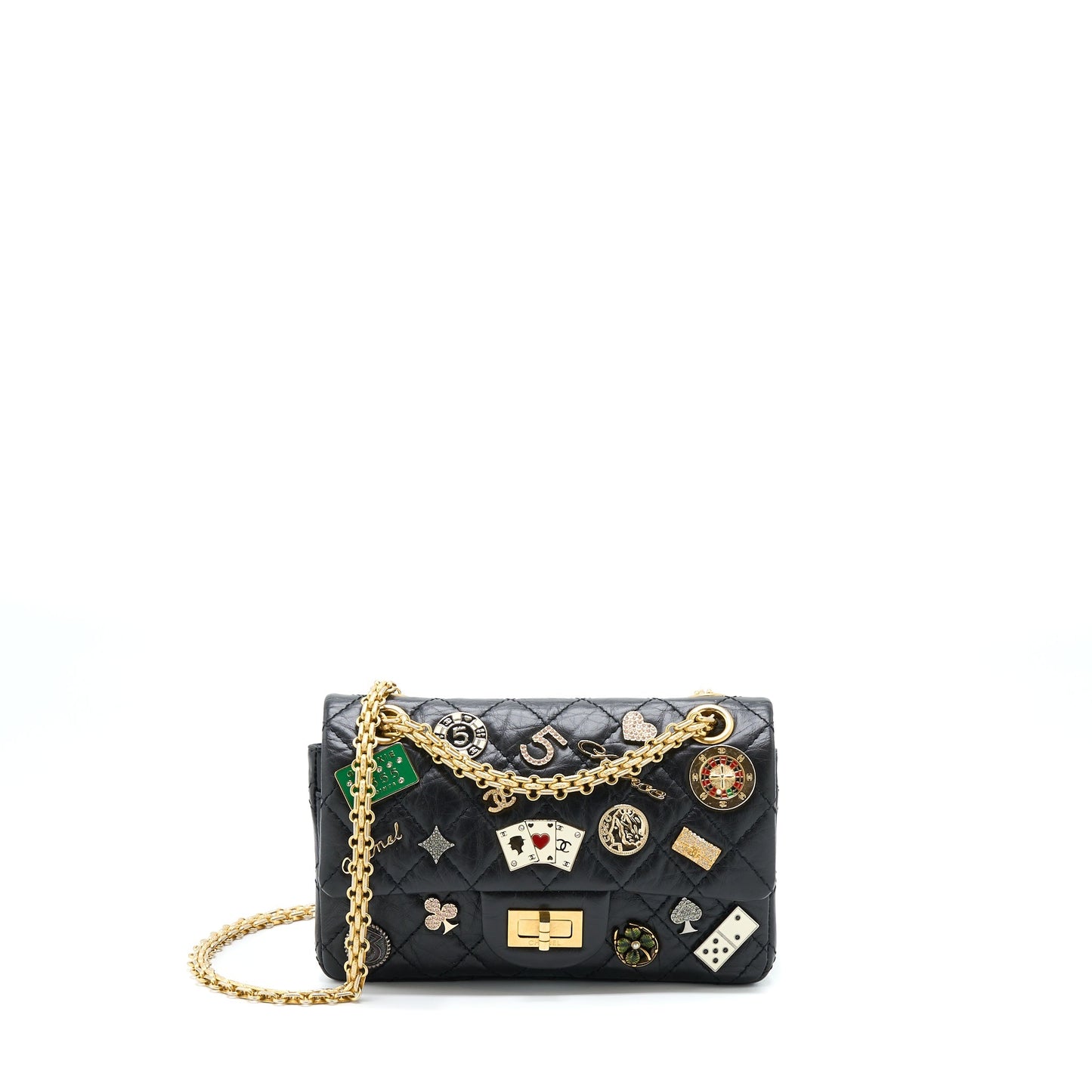 Chanel Mini 2.55 Reissue Flap Bag Lucky Charms Casino Limited Aged Calfskin With