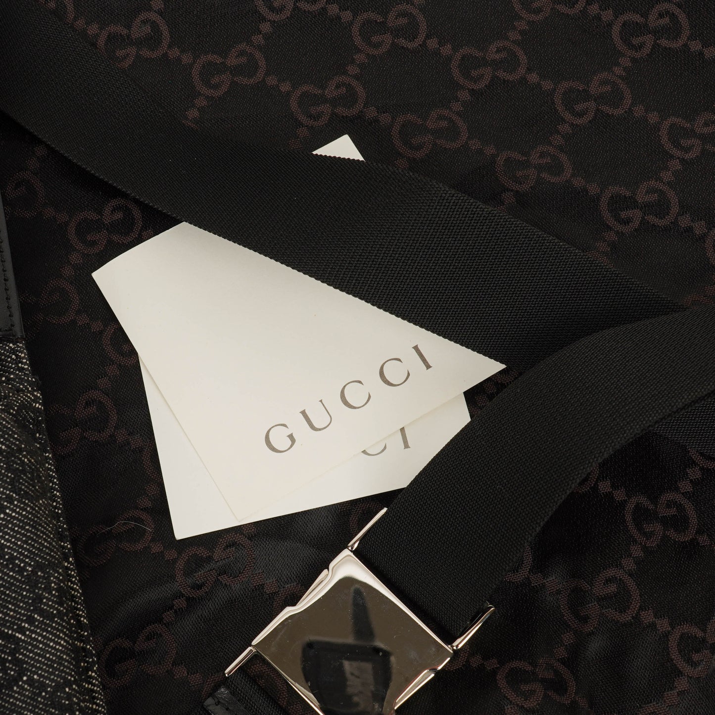 Gucci GG Black Monogram Canvas Belt Bag