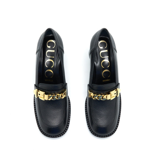 Gucci Sylvia Size36 Mid-Heel Pump Black