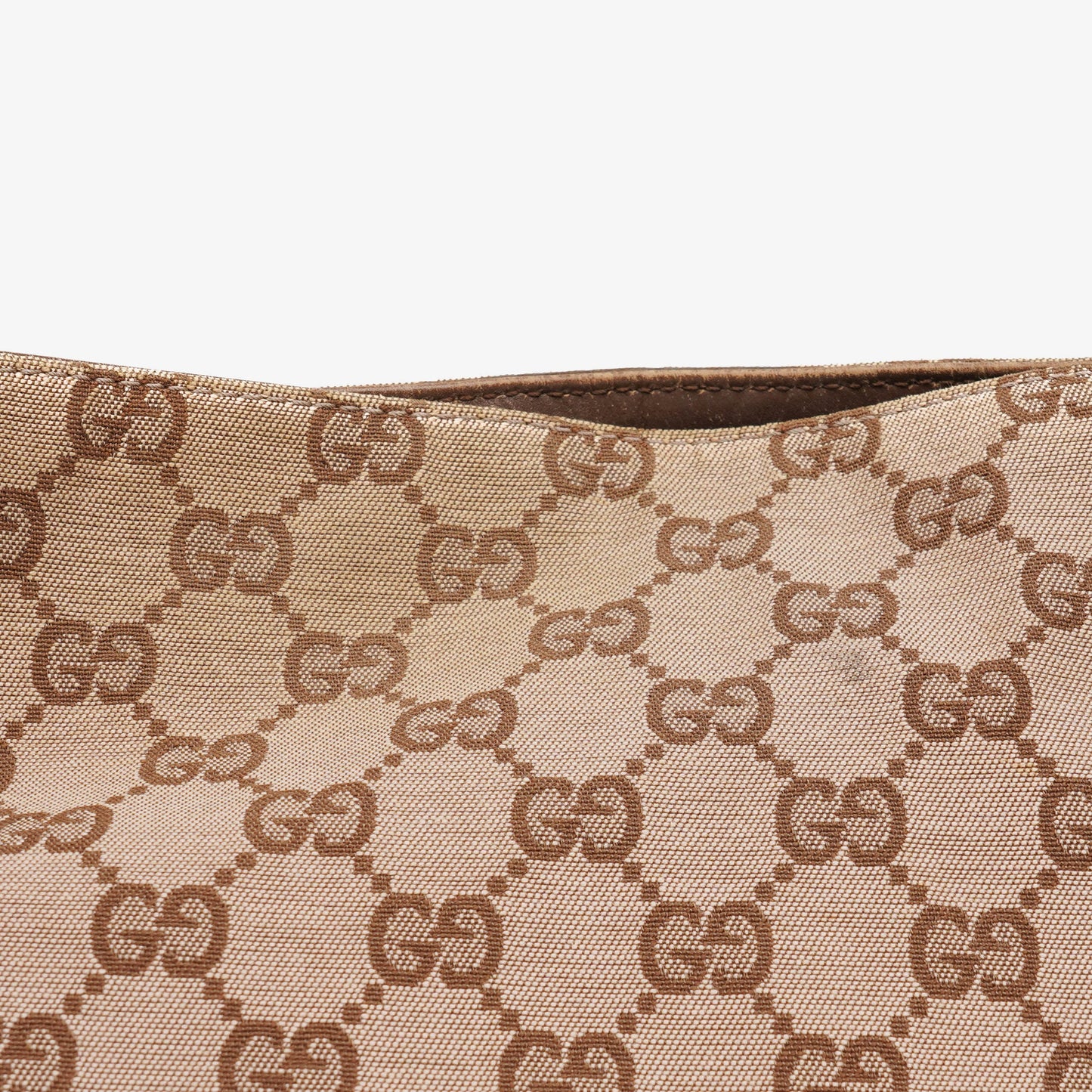 Gucci Bamboo Top Handle Brown/Pink Canvas And Leather Hobo Bag
