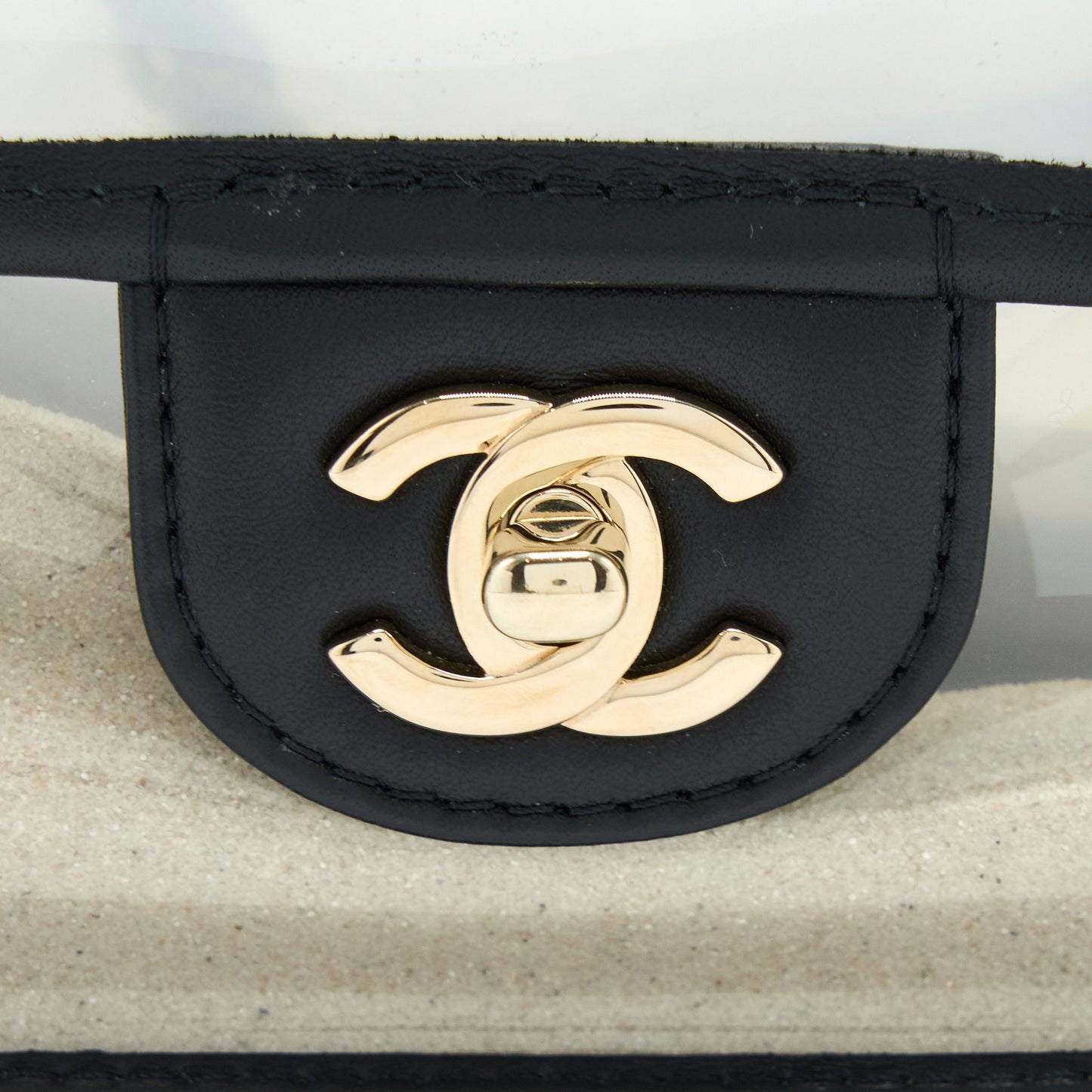 Chanel Sand By The Sea Flap Bag PVC/ Lambskin L