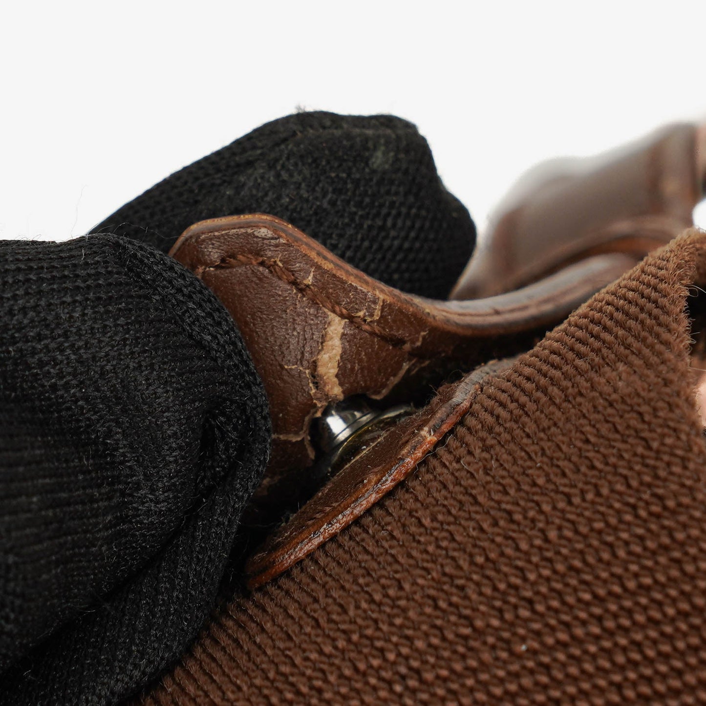 Gucci Bamboo Top Handle Brown/Pink Canvas And Leather Hobo Bag