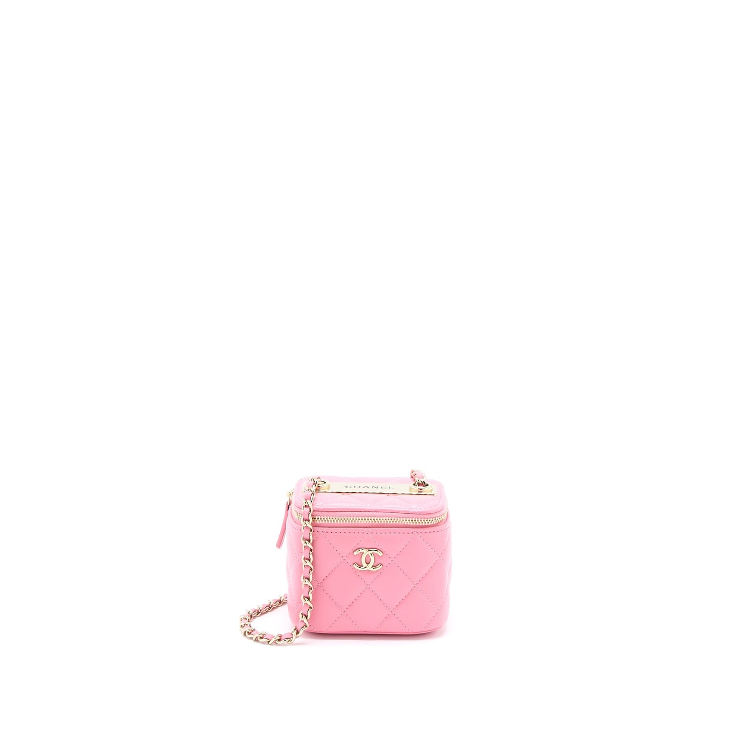 Chanel Mini Trendy CC Vanity with Chain Lambskin Pink L