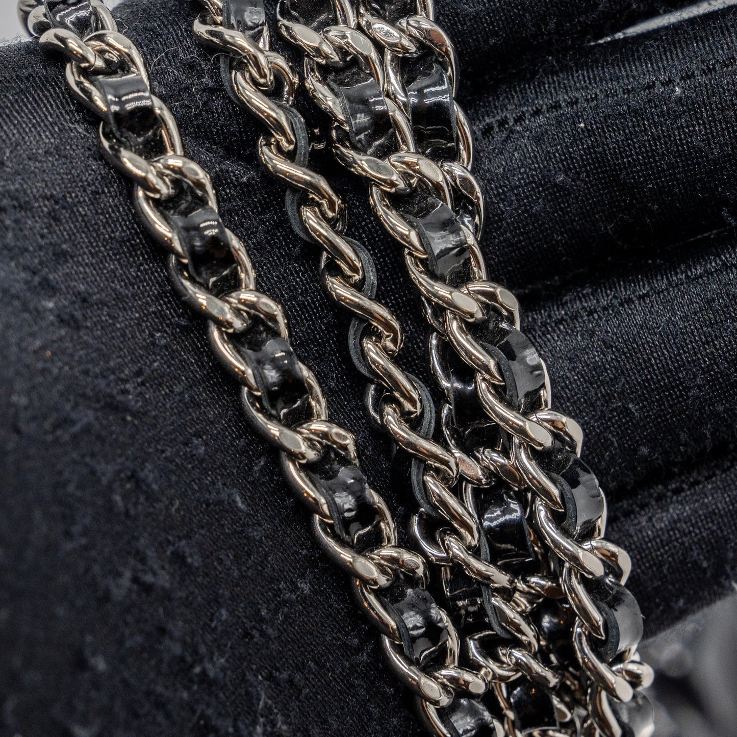 Chanel Classic Wallet On Chain Patent Black