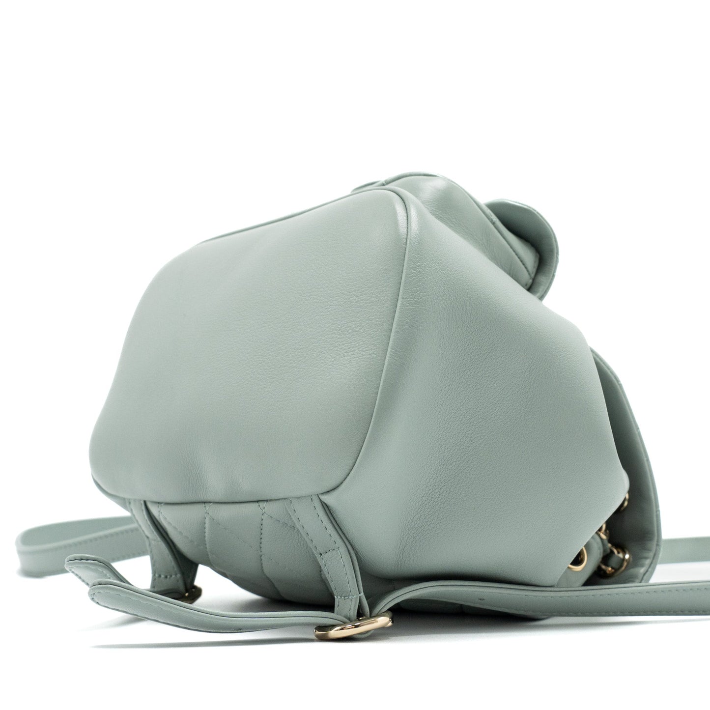 Chanel 23C Mini Duma Backpack Calfskin Light Grey L (Microchip)