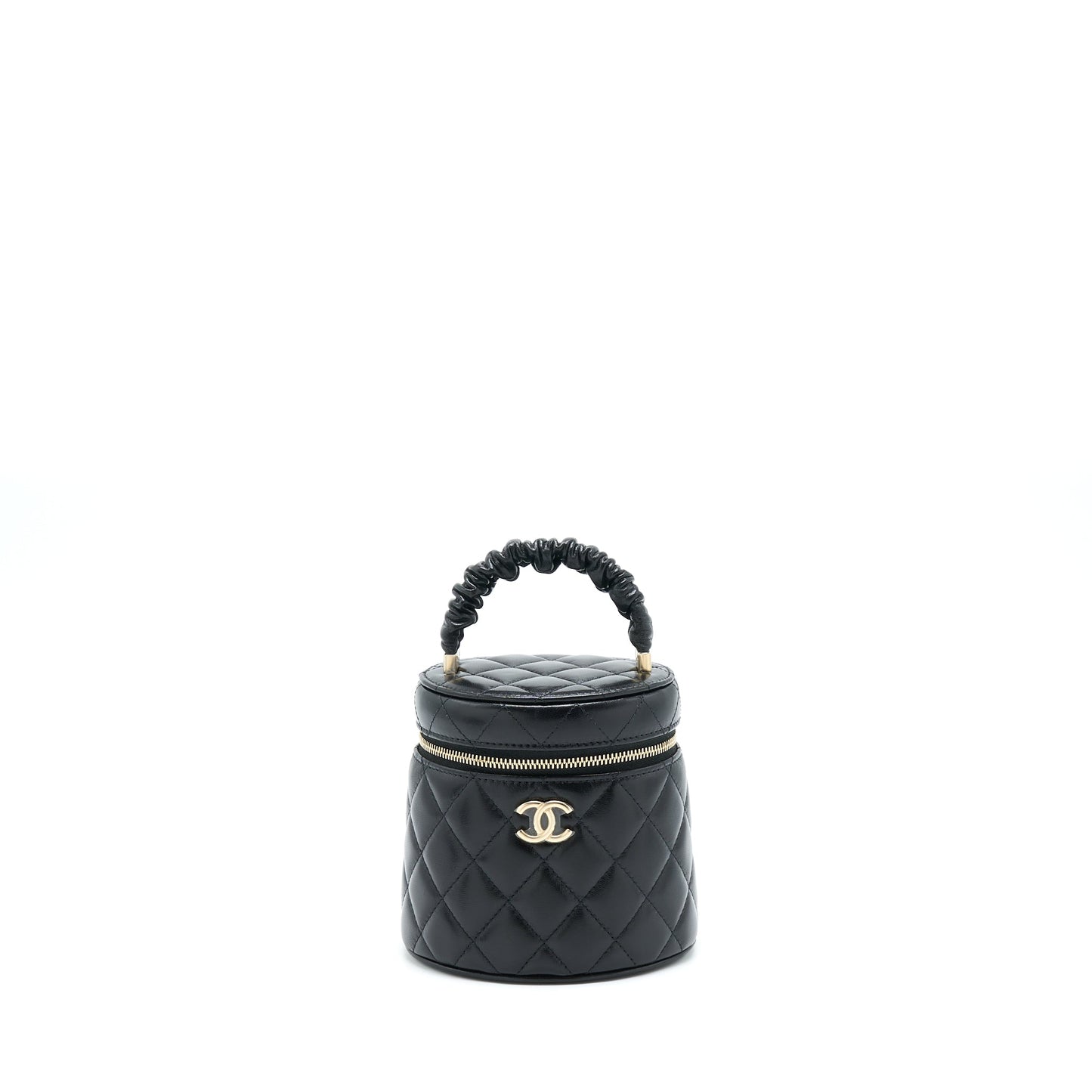 Chanel 22S Top Handle Vanity Lambskin Black L