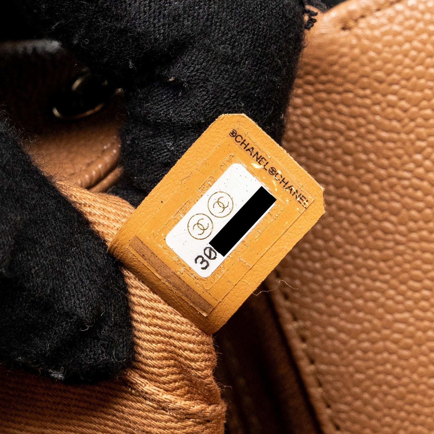 Chanel Small Business Affinity Caviar Dark Beige L