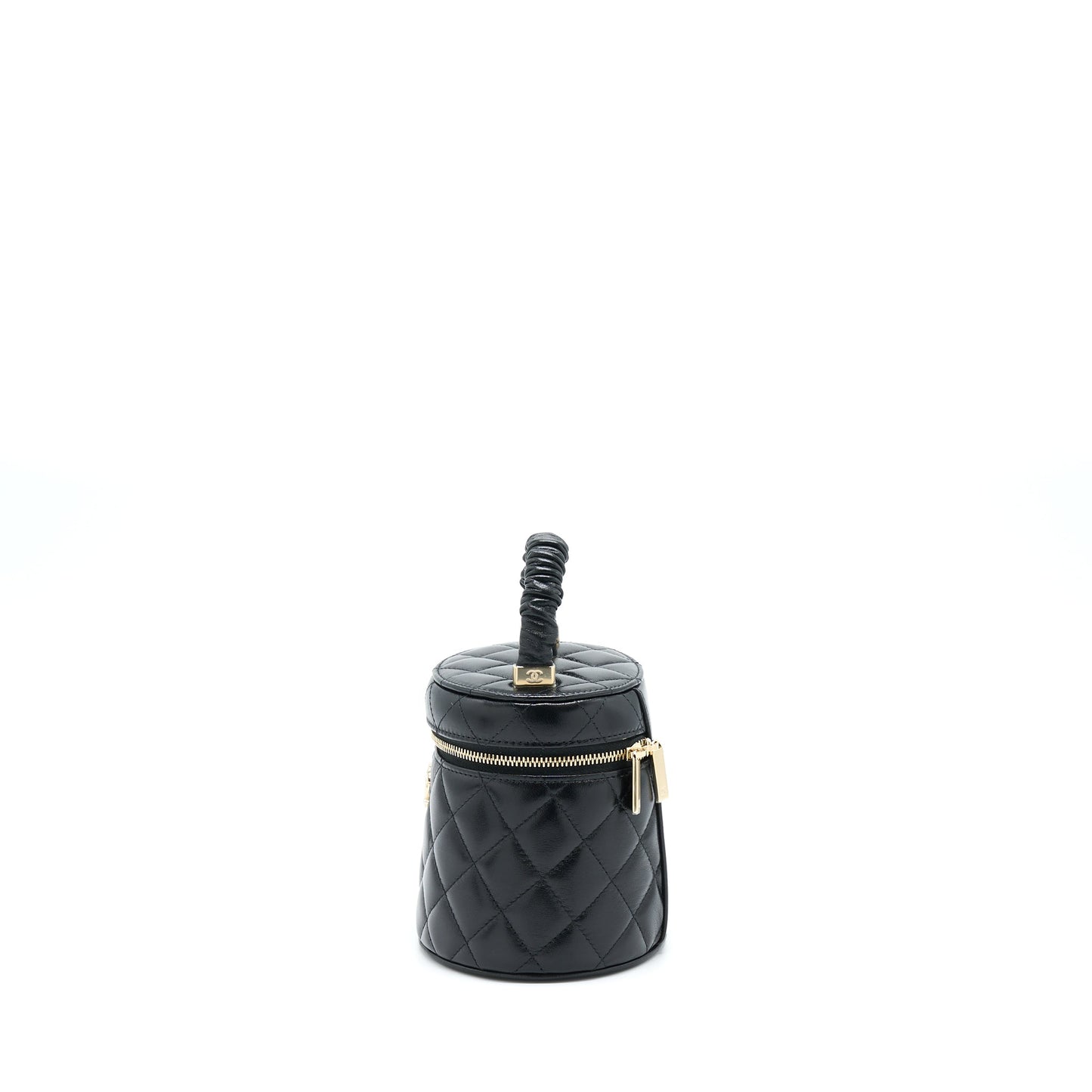 Chanel 22S Top Handle Vanity Lambskin Black L