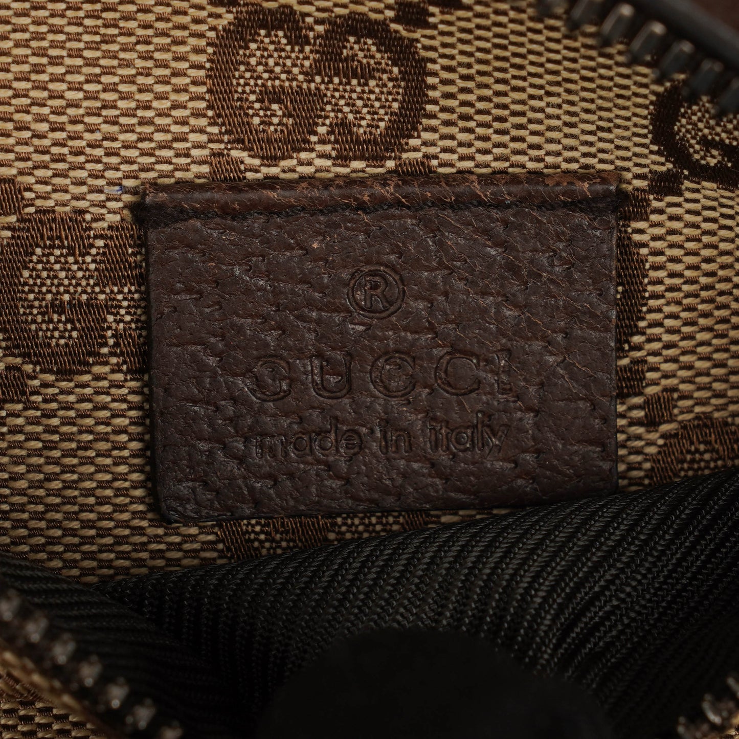 Gucci GG Brown/Beige Monogram Canvas Belt Bag