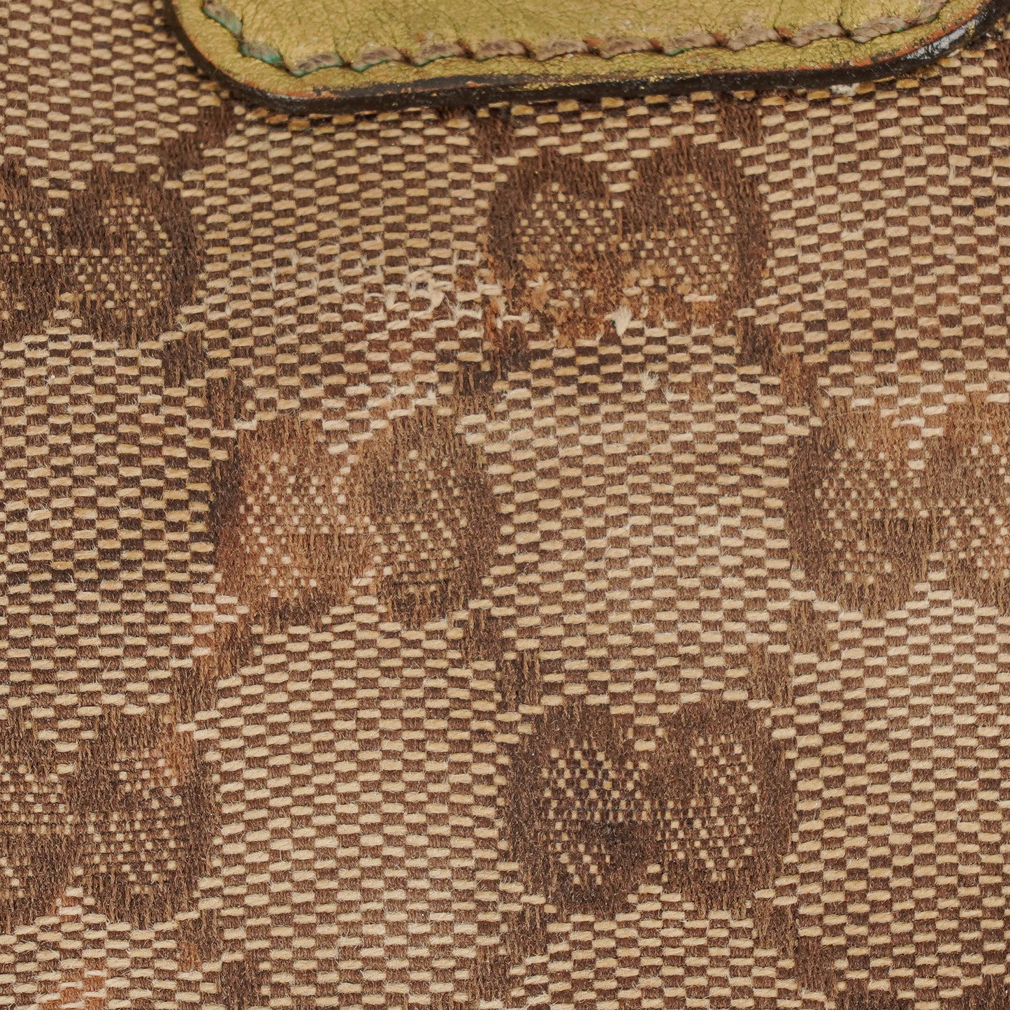 Gucci Mini Babouska Indy Beige/Gold GG Crystal Coated Canvas Top Handle Bag
