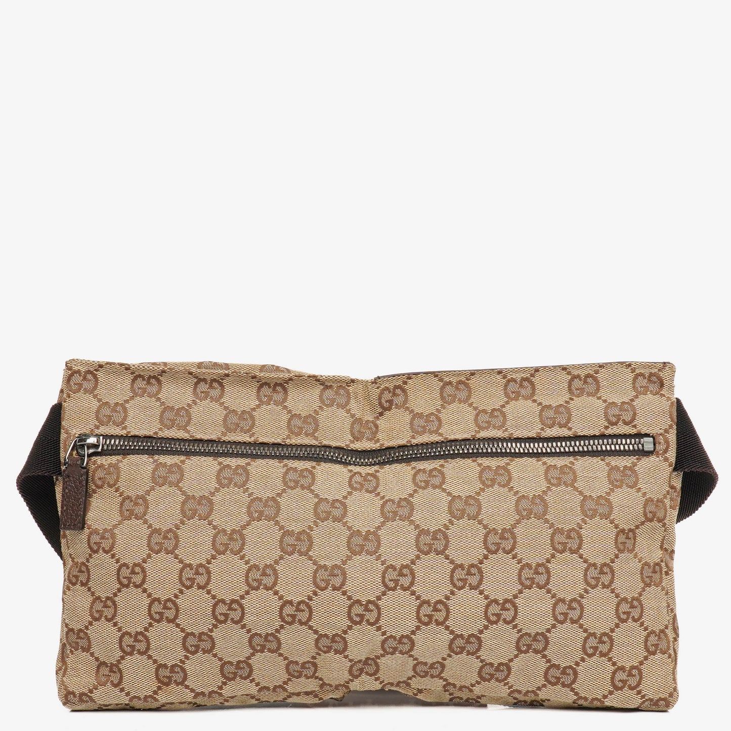 Gucci GG Brown/Beige Monogram Canvas Belt Bag