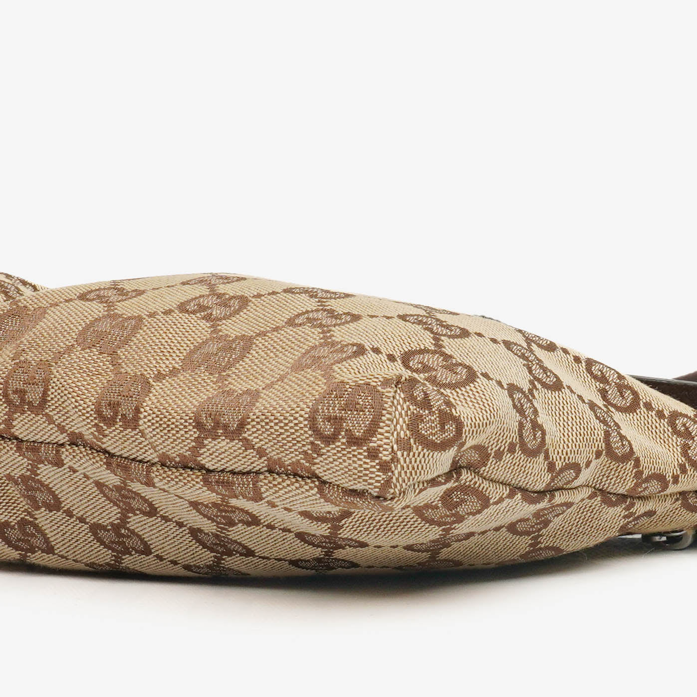 Gucci GG Brown/Beige Monogram Canvas Belt Bag