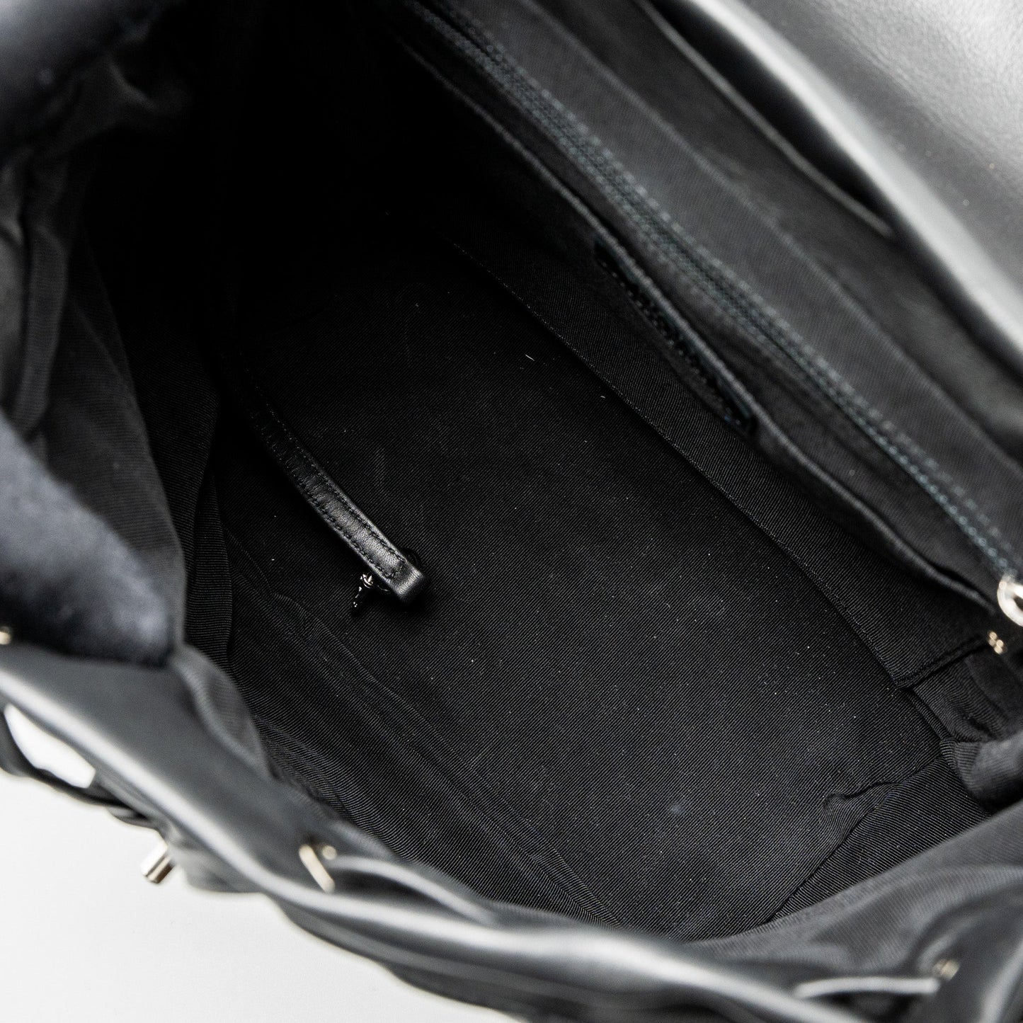 Chanel Urban Spirit Backpack Chevron Calfskin Black