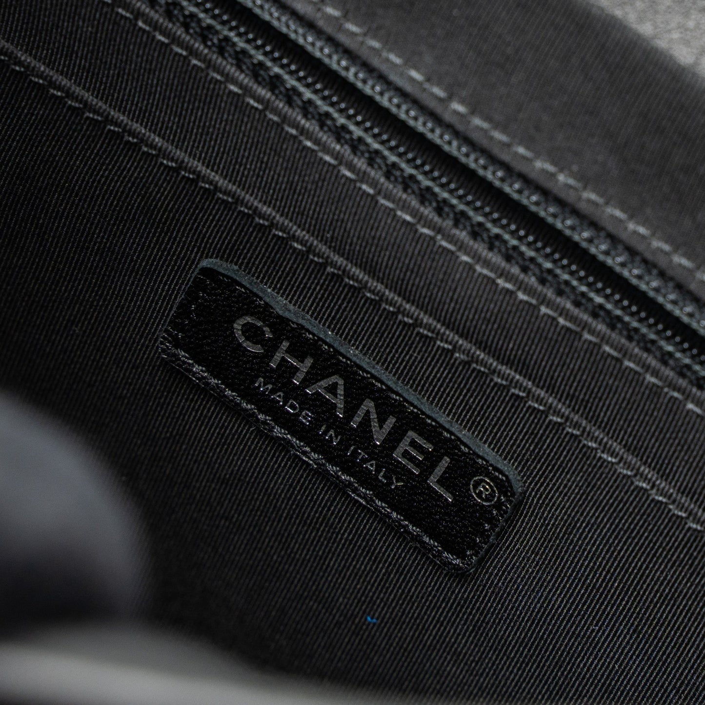 Chanel Urban Spirit Backpack Chevron Calfskin Black