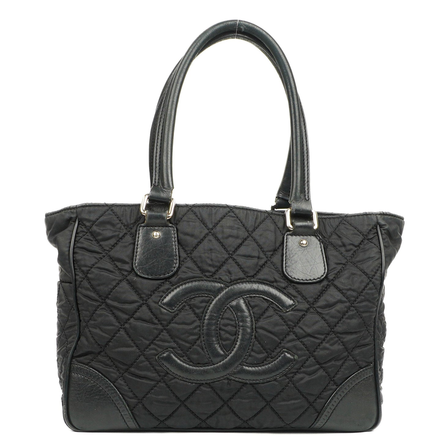 Chanel Black Paris New York Line Tote Bag