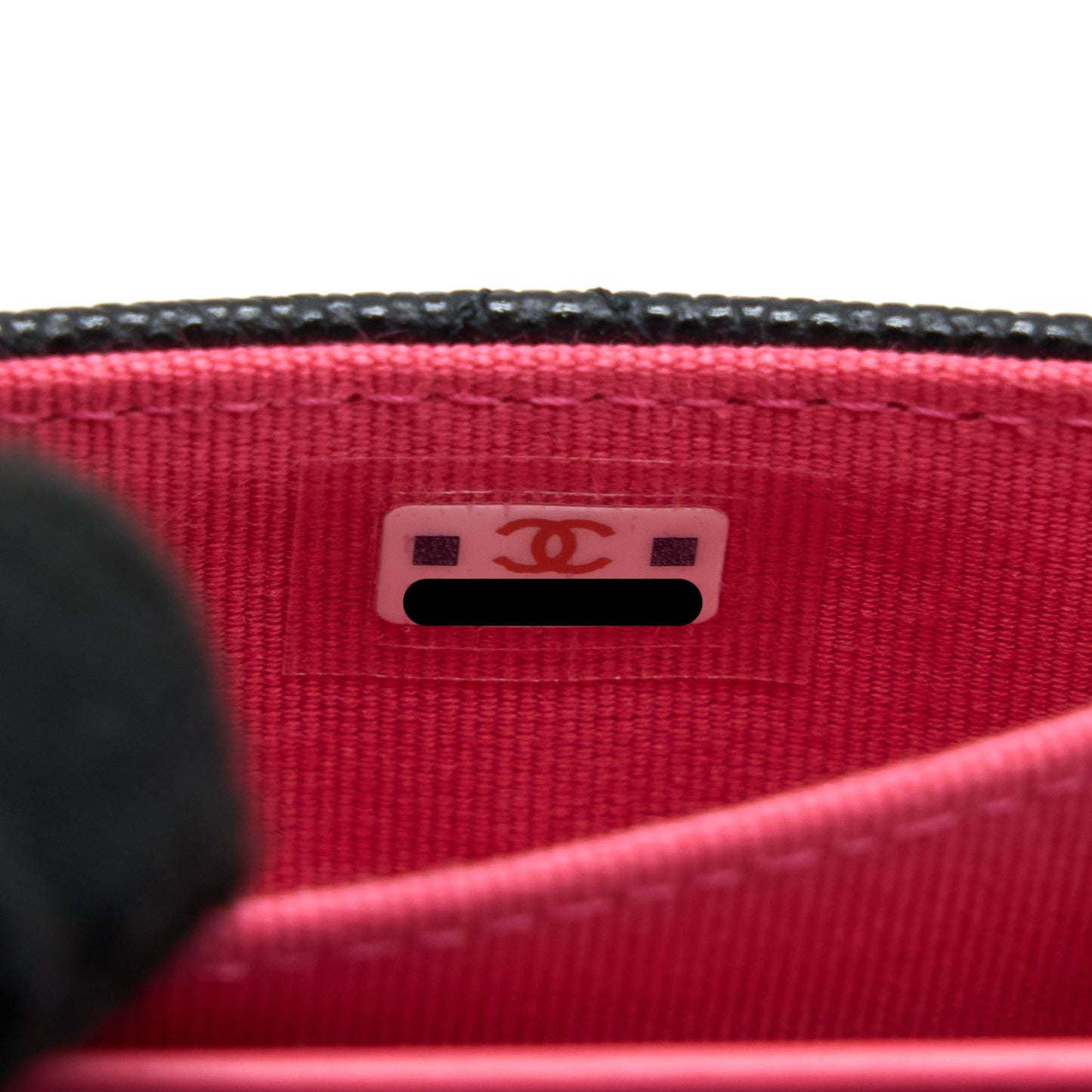 Chanel 23P Detail Logo Flap Card Holder Caviar Black L (Microchip)