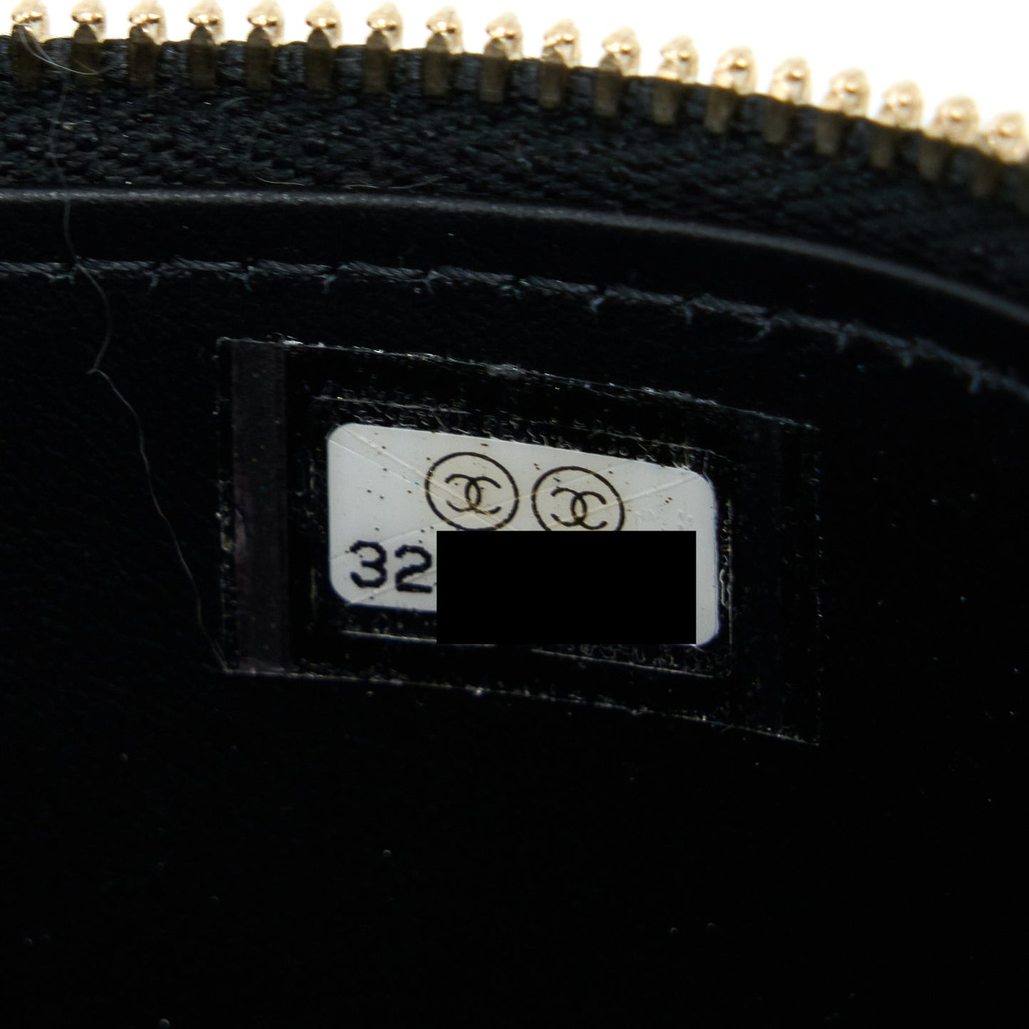 Chanel Letter Top Handle Long Vanity Caviar Black