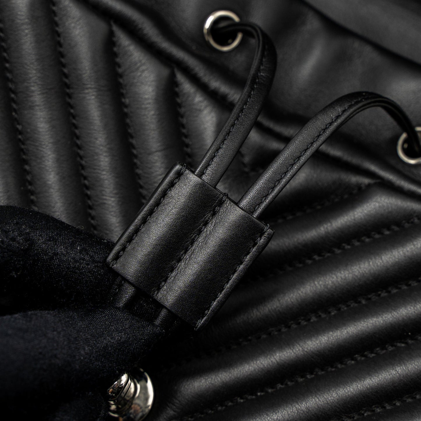 Chanel Urban Spirit Backpack Chevron Calfskin Black