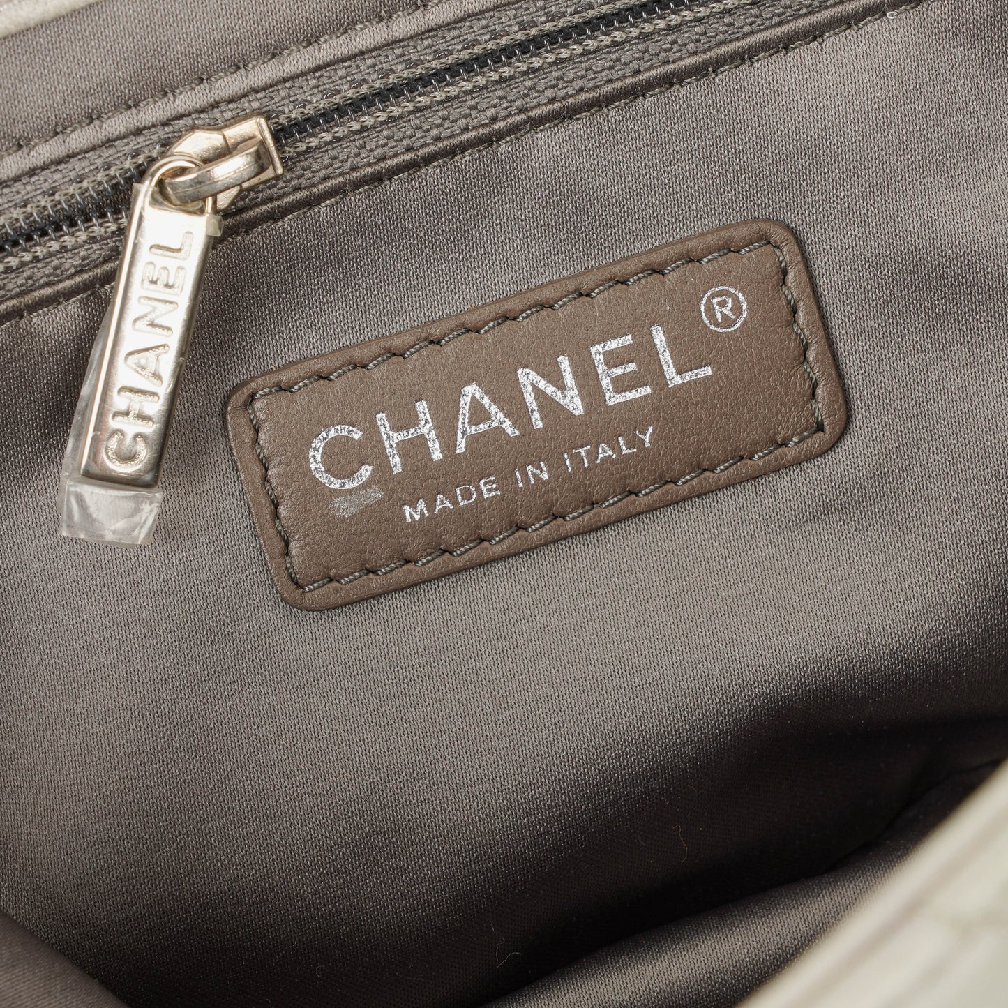 Chanel East West Quilted Leather Flap Bag With Silver-Tone Hardware