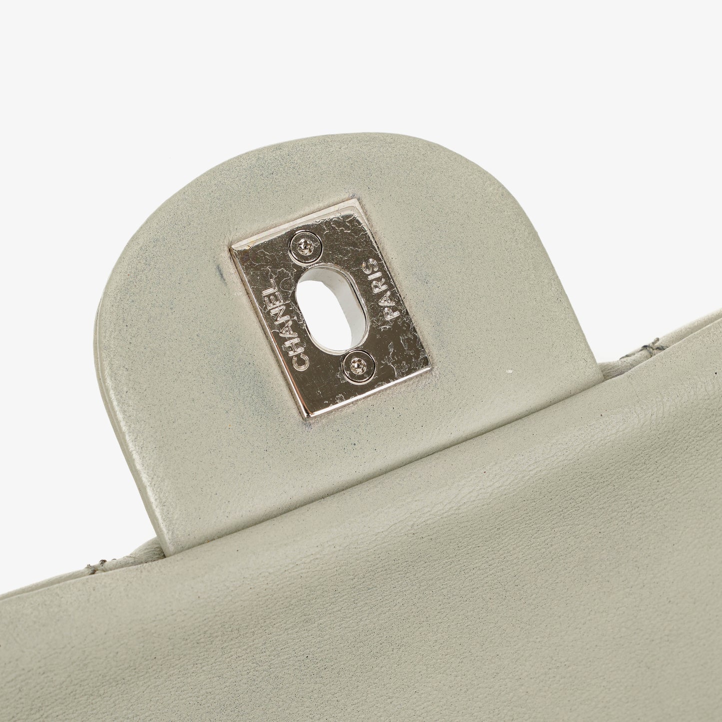 Chanel East West Quilted Leather Flap Bag With Silver-Tone Hardware