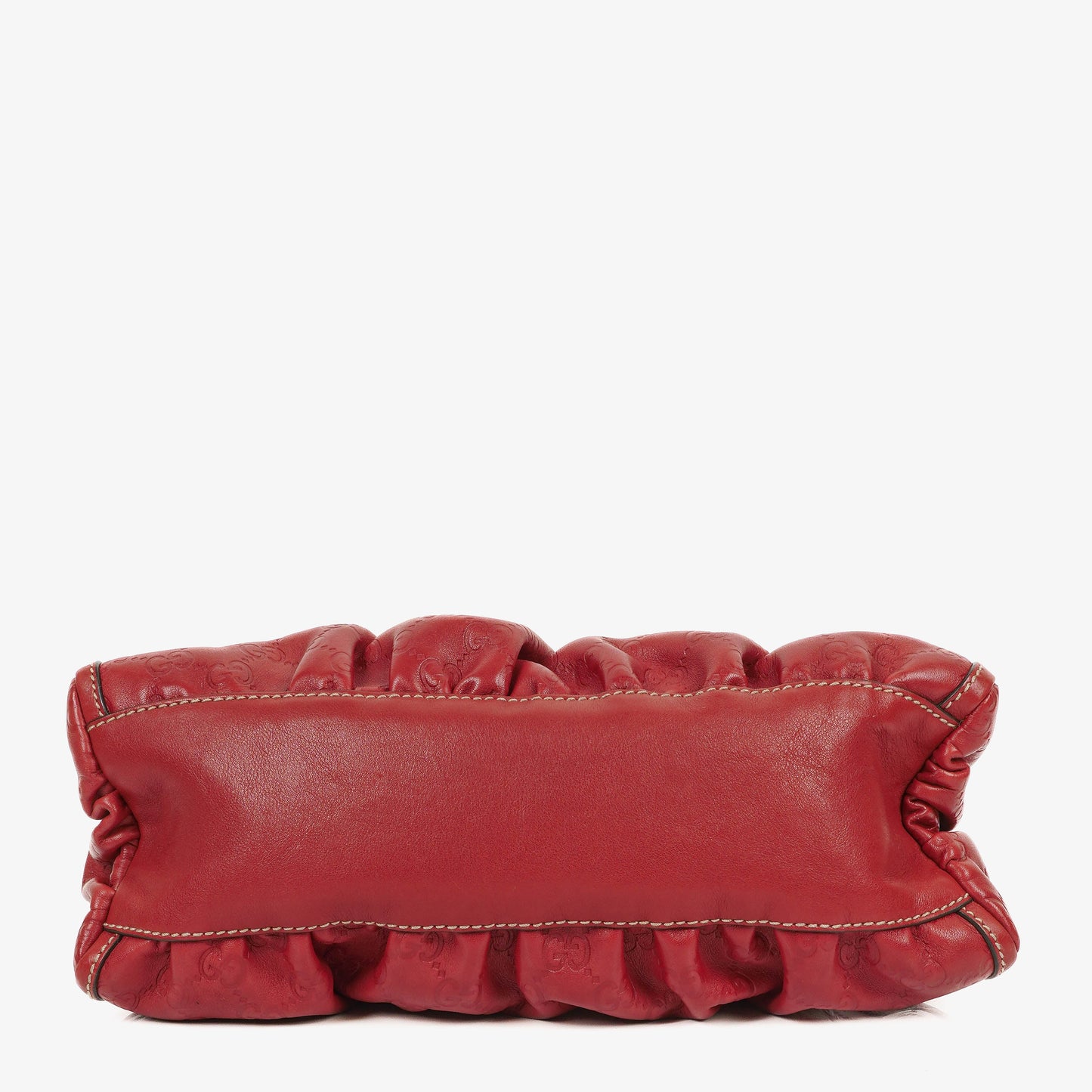 Gucci D Gold Ring Leather Hobo Bag