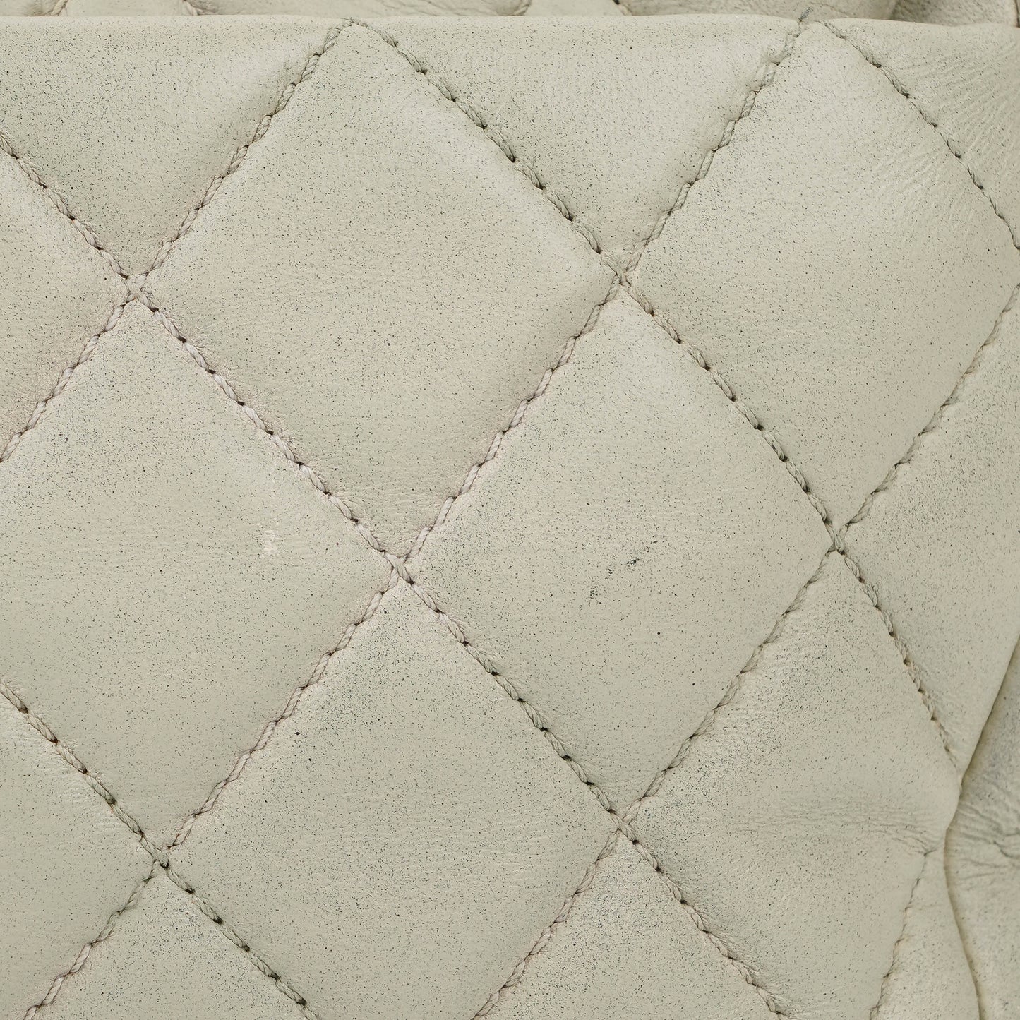 Chanel East West Quilted Leather Flap Bag With Silver-Tone Hardware